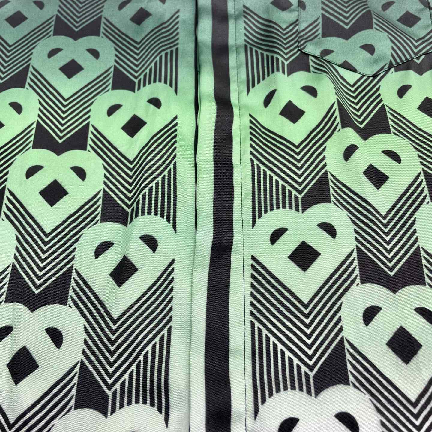 Casablanca Monogram Gradient Silk Shirt   CA3561 - FashionPlug