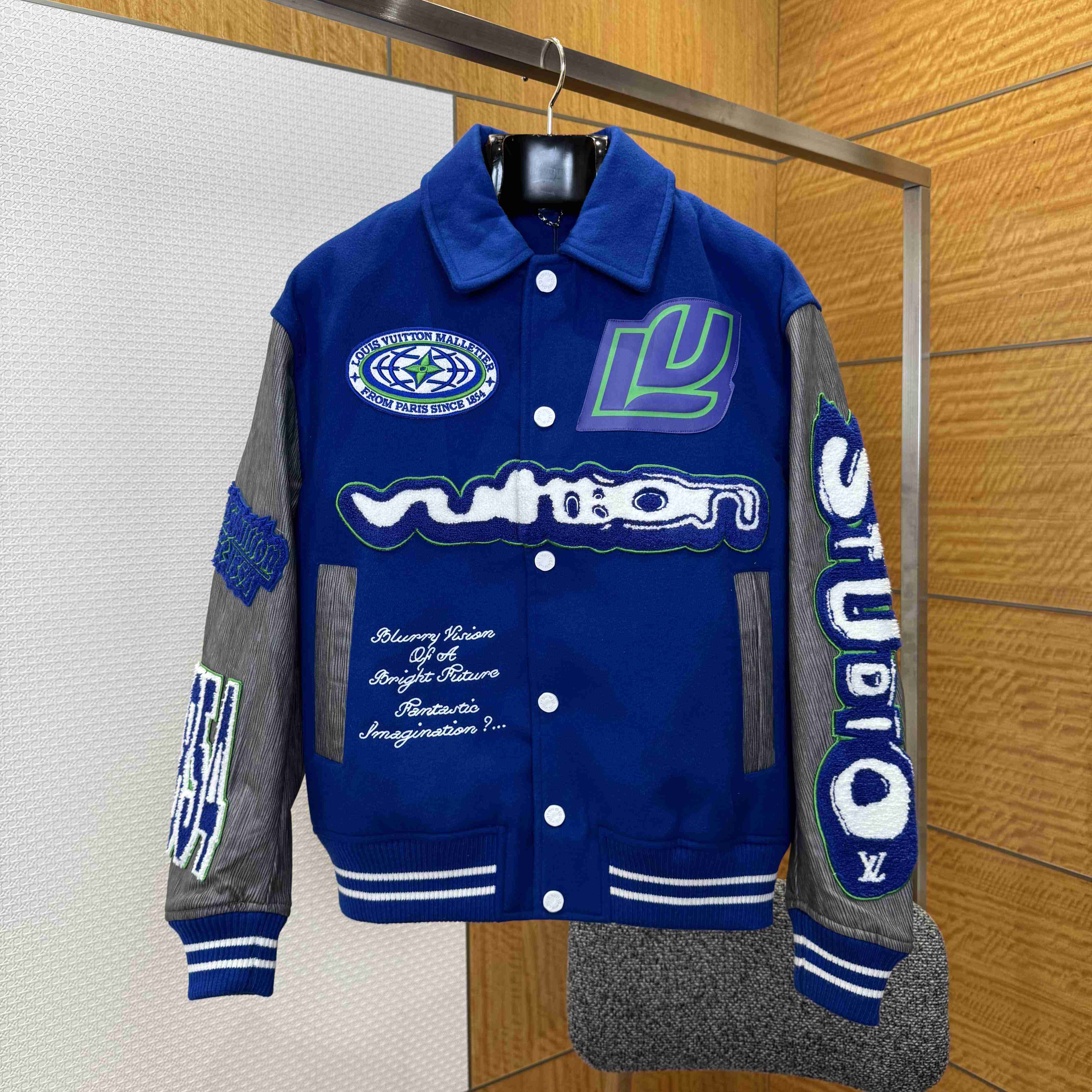 Louis Vuitton Varsity Jacket  - FashionPlug