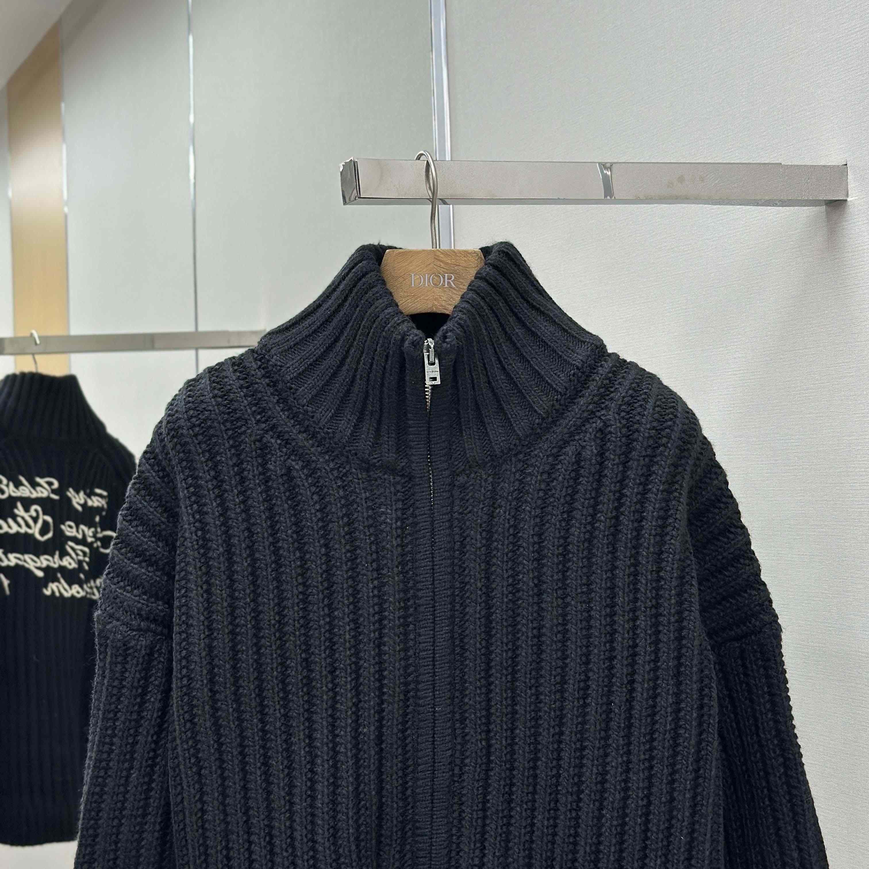 Acne Studios Wool Zip Cardigan - FashionPlug