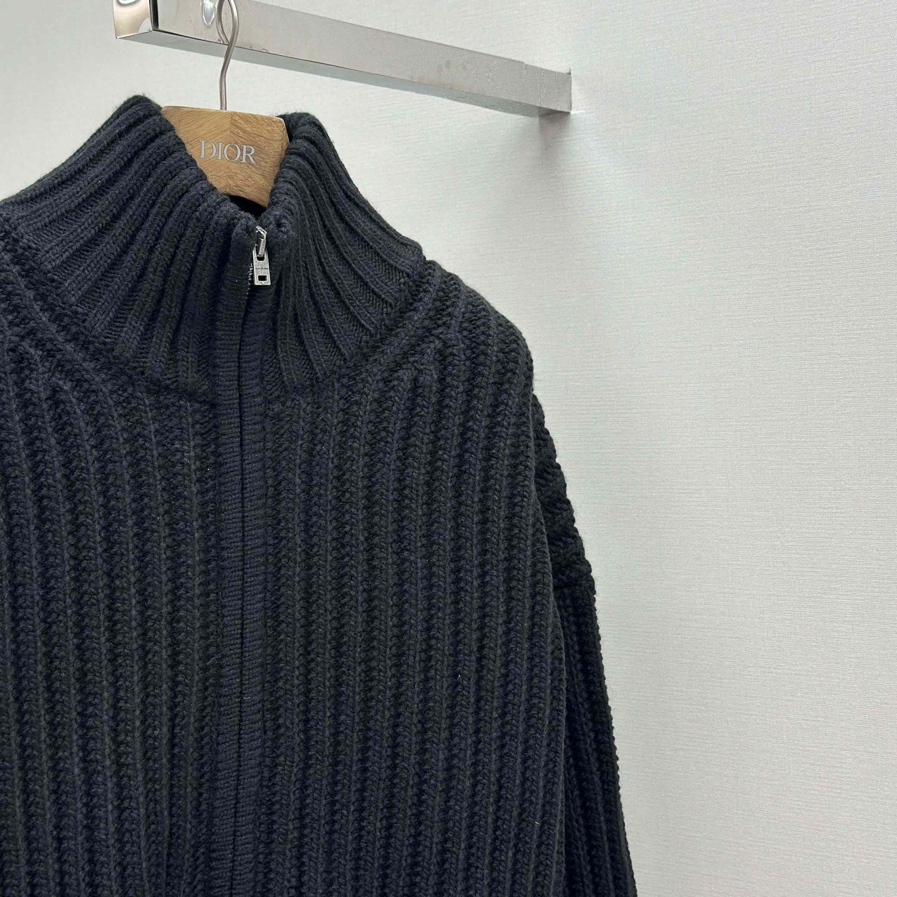 Acne Studios Wool Zip Cardigan - FashionPlug