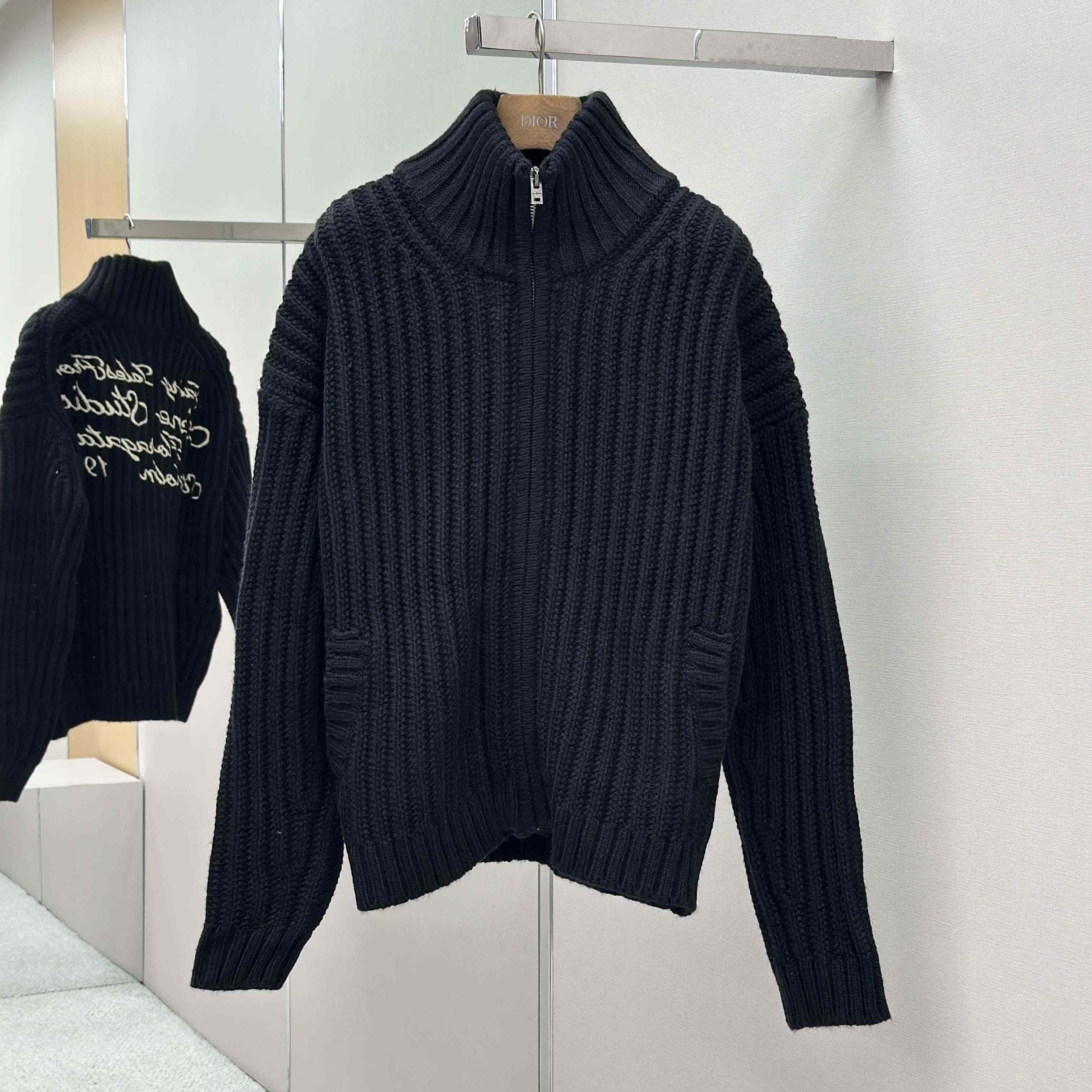 Acne Studios Wool Zip Cardigan - FashionPlug