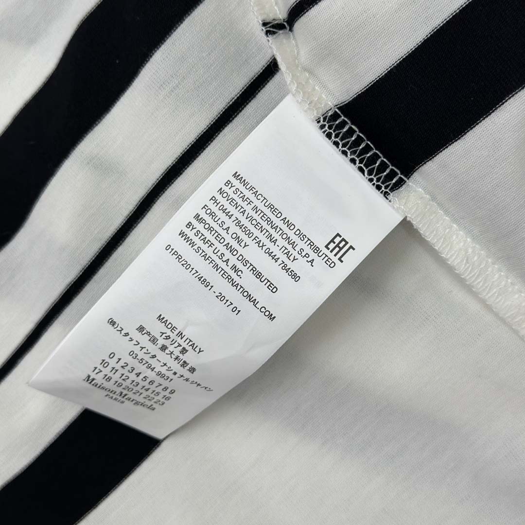 Maison Margiela Striped Long-sleeved - FashionPlug