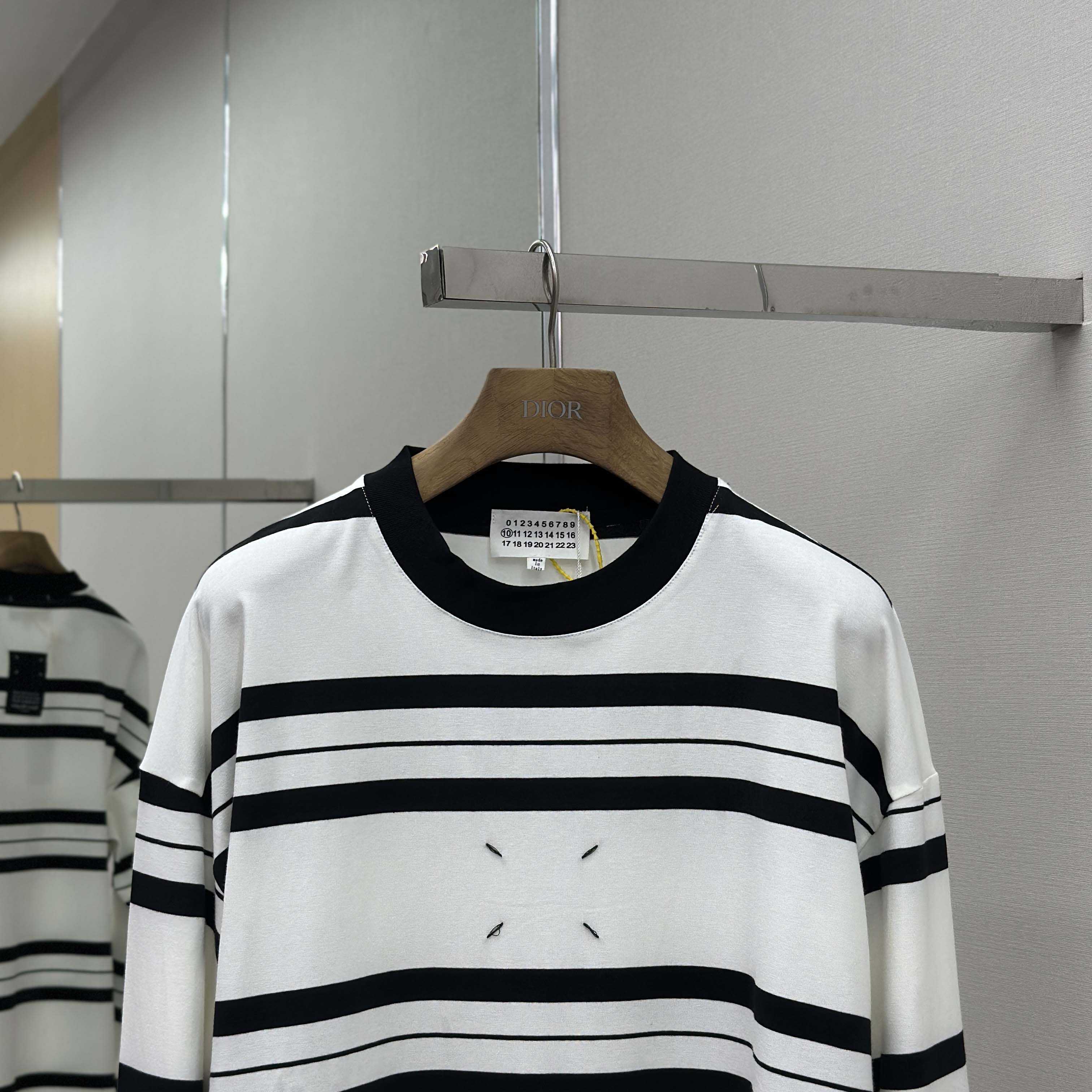 Maison Margiela Striped Long-sleeved - FashionPlug