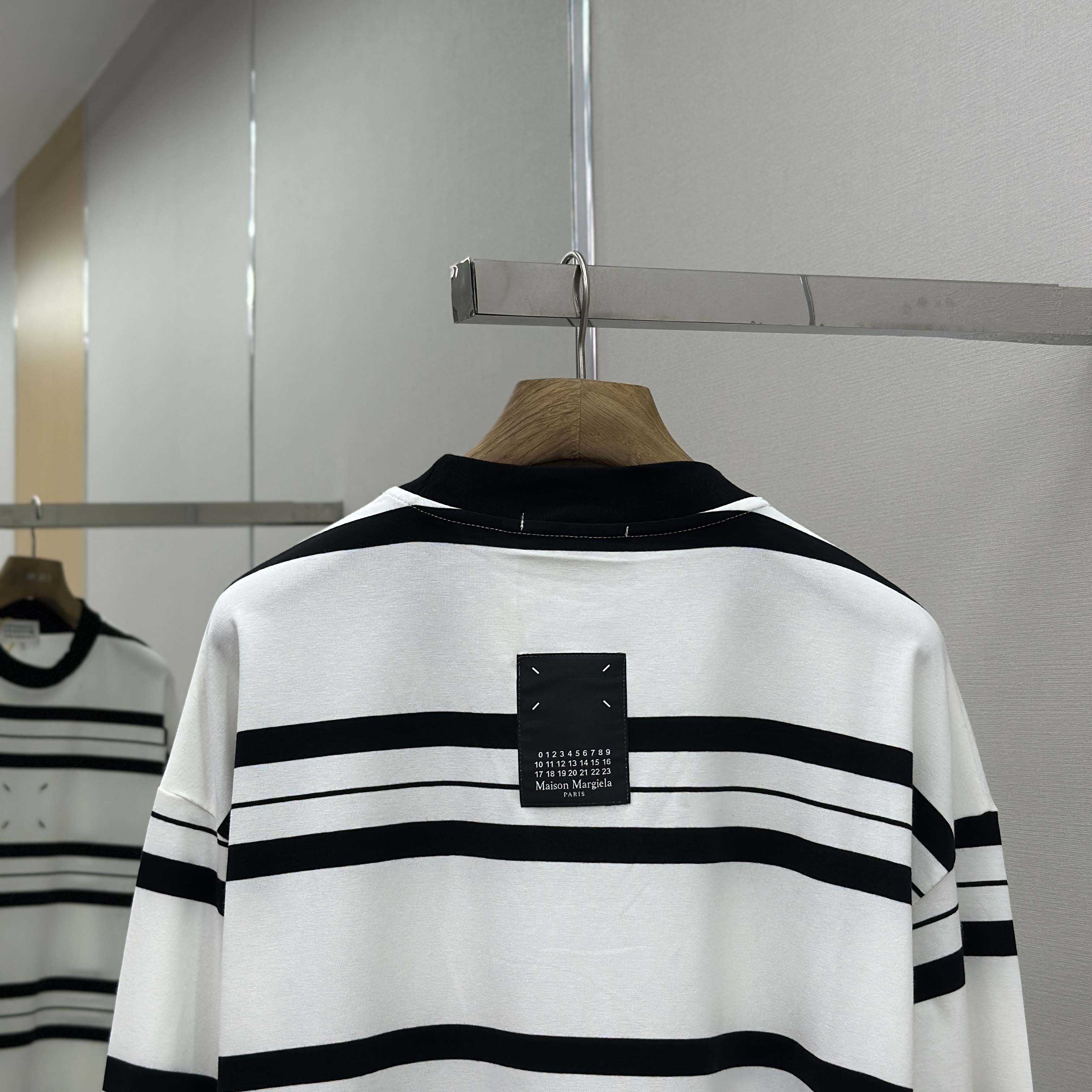 Maison Margiela Striped Long-sleeved - FashionPlug