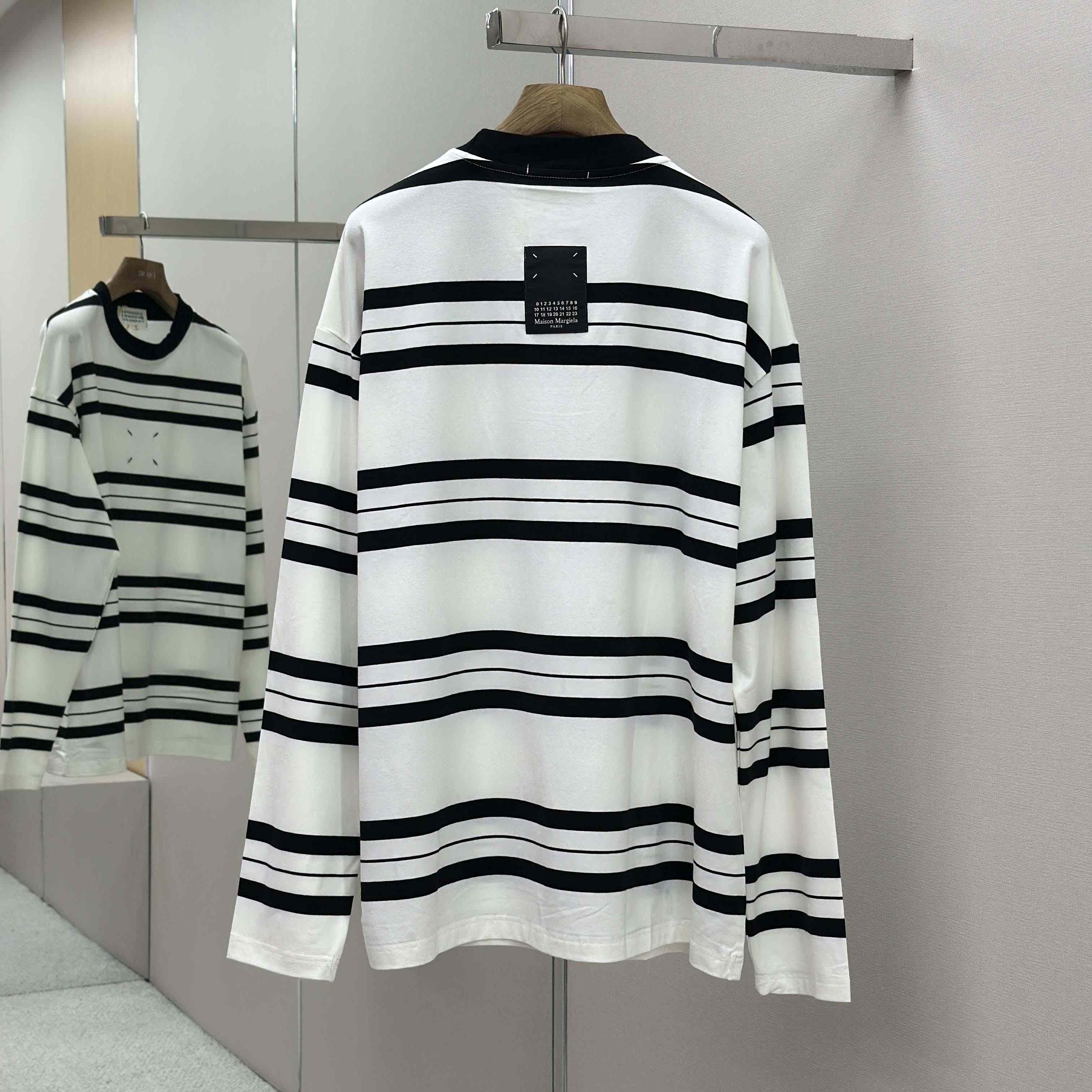 Maison Margiela Striped Long-sleeved - FashionPlug