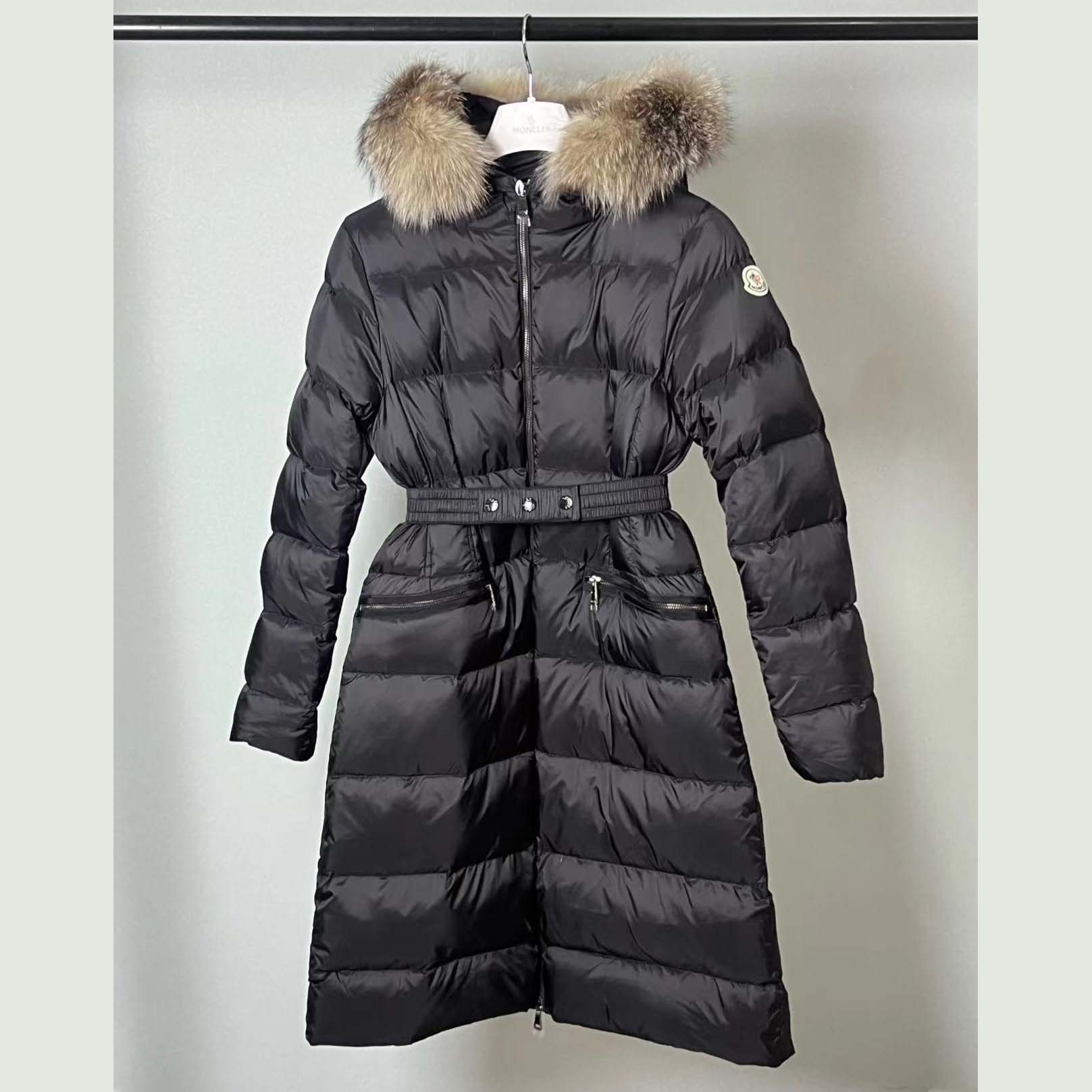 Moncler Boedic Down Jacket With A Detachable Shearling Trim - FashionPlug