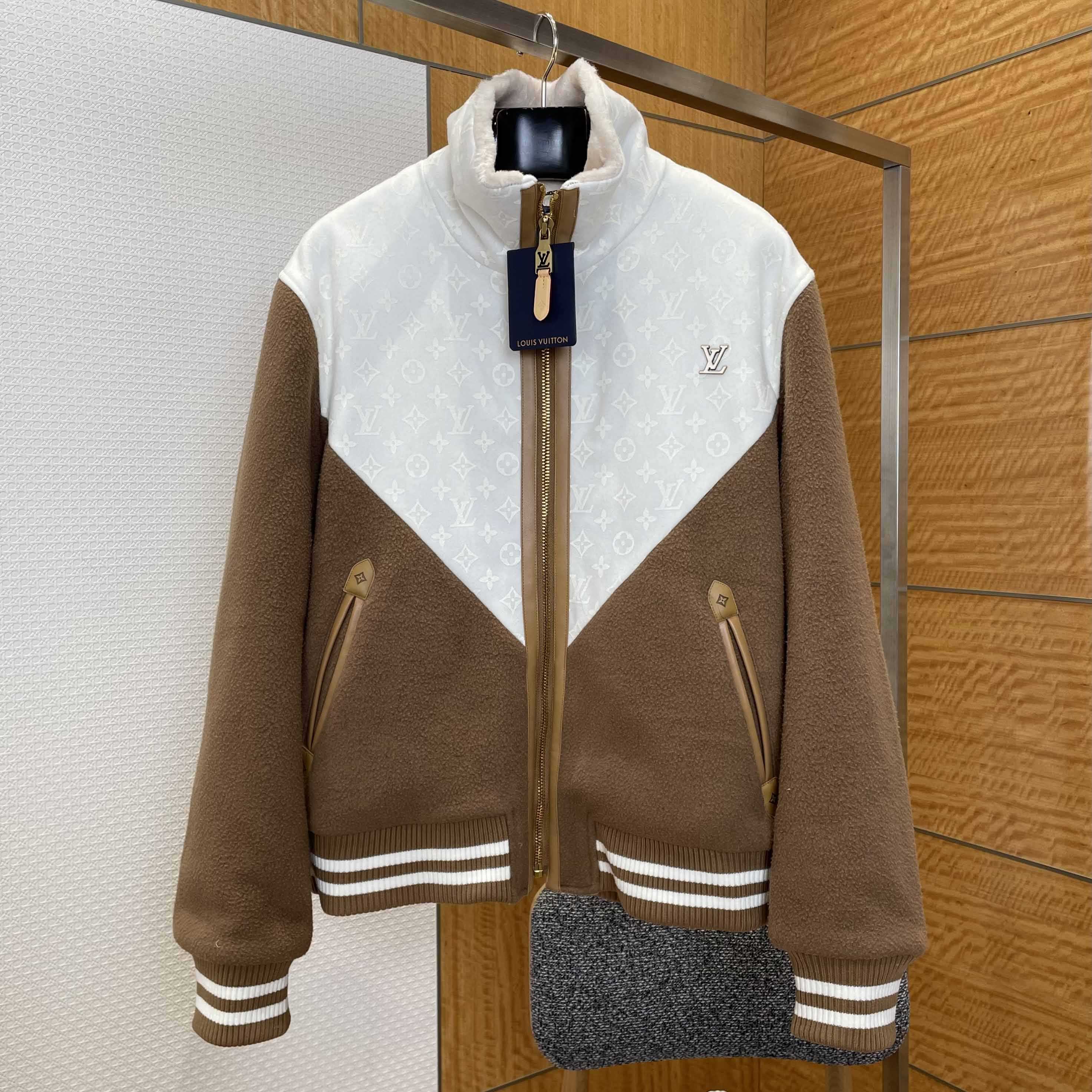 Louis Vuitton Monogram Blouson With Shearling Collar  1AJBD1 - FashionPlug
