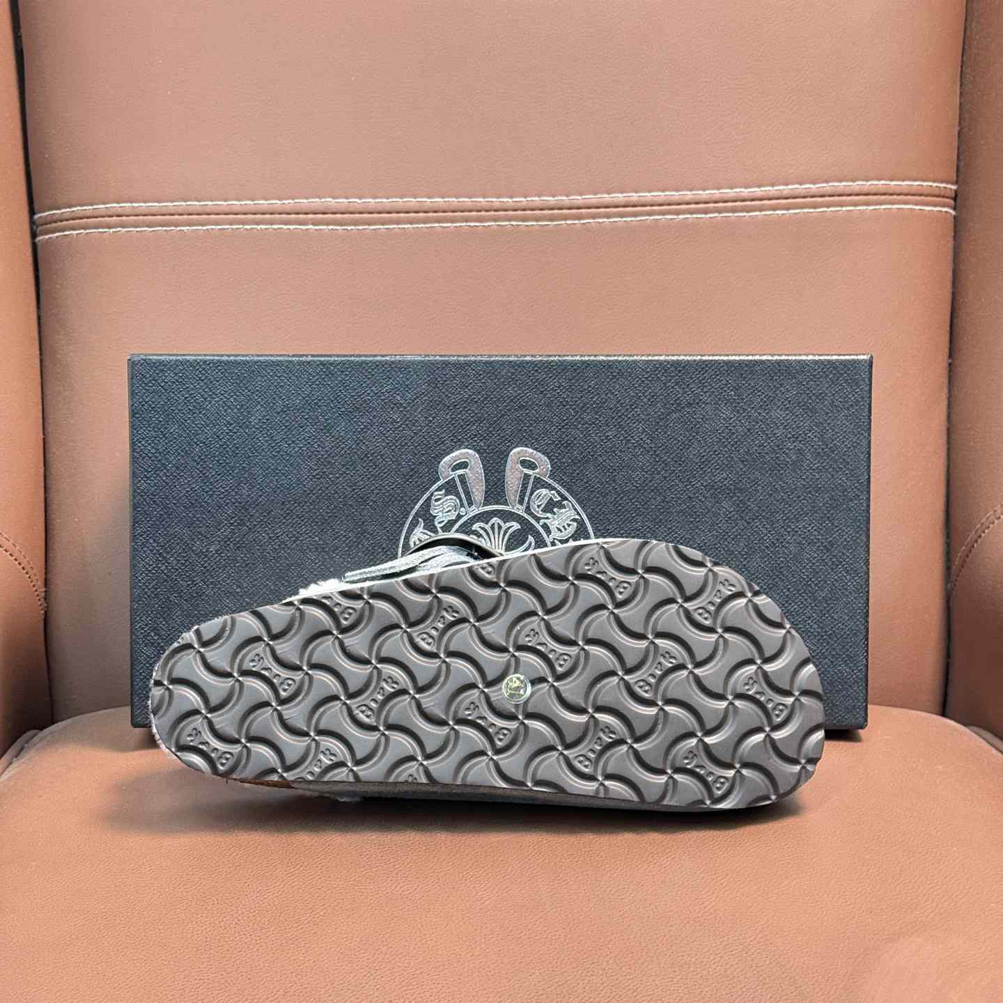 Chrome Hearts Birkenstock Boston Suede Sandals  - FashionPlug