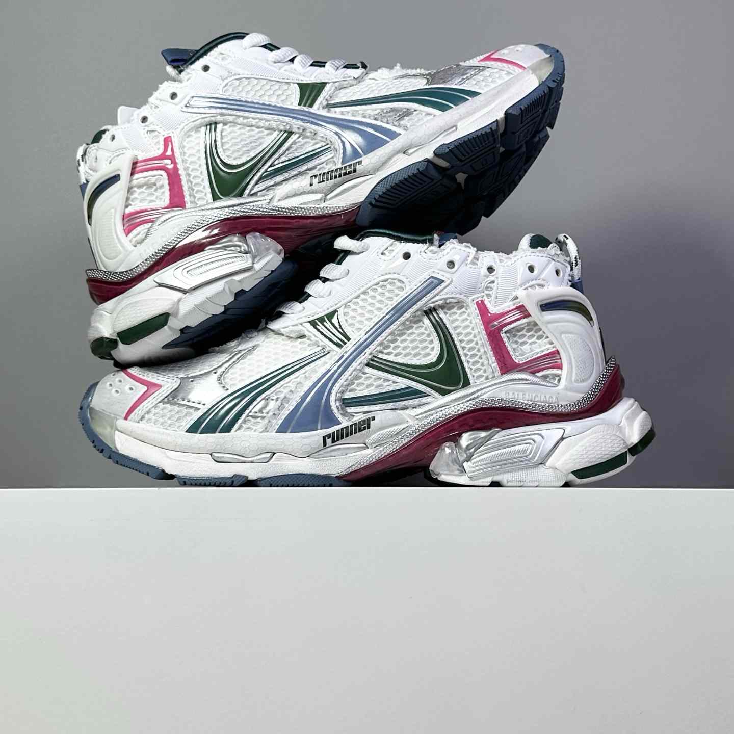 Balenciaga Runner Sneaker In White - FashionPlug