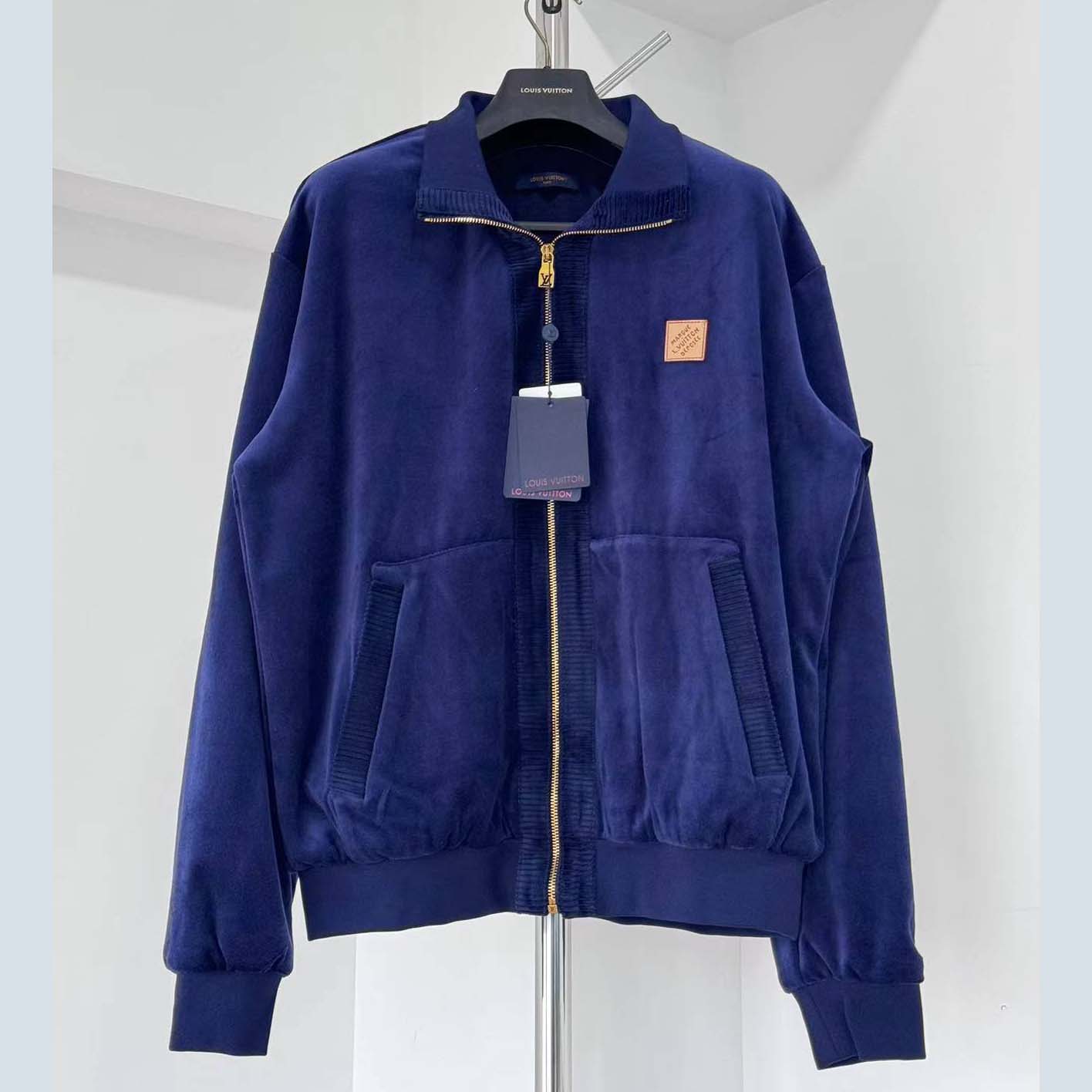 Louis Vuitton Chic Velvet Track Top - FashionPlug