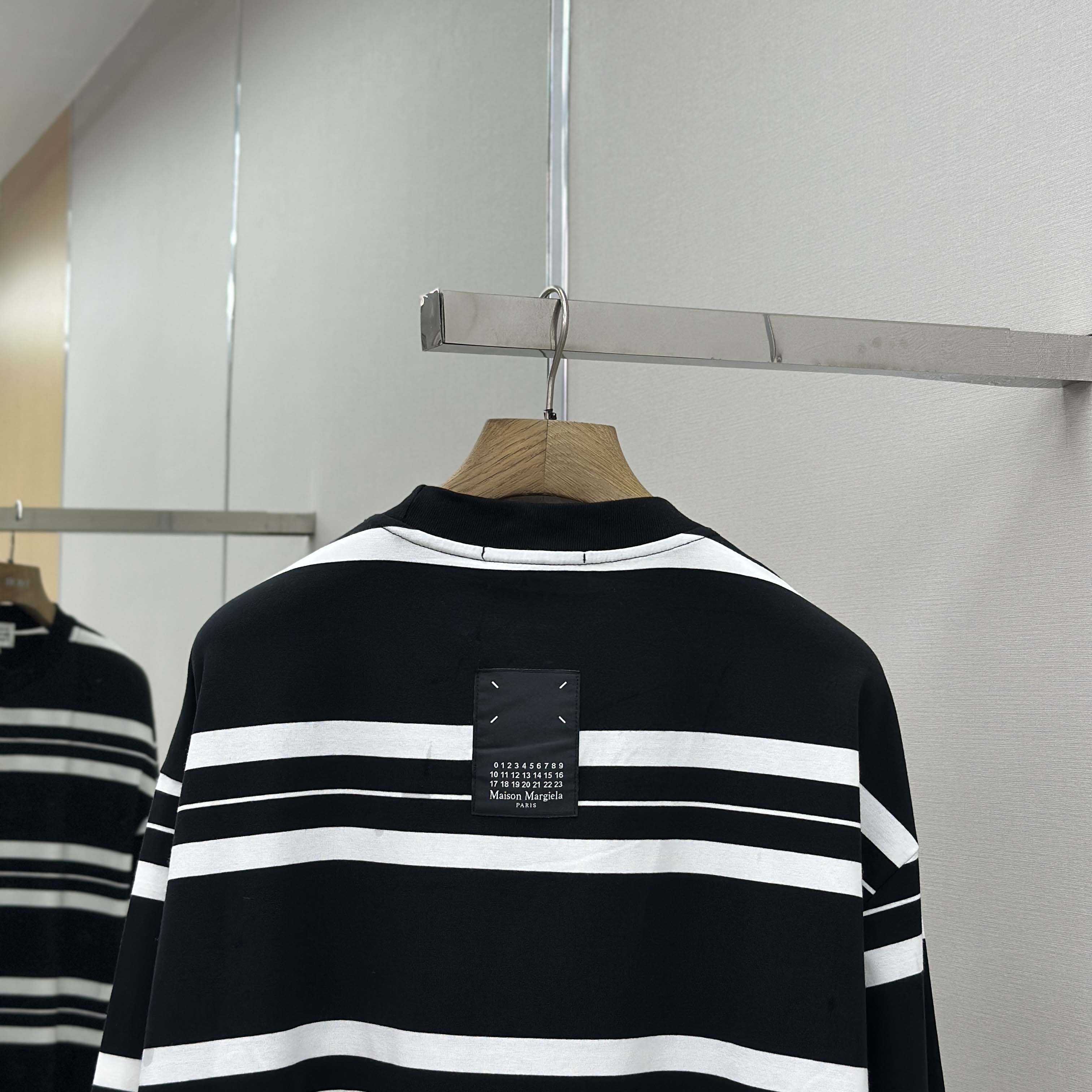 Maison Margiela Striped Long-sleeved - FashionPlug