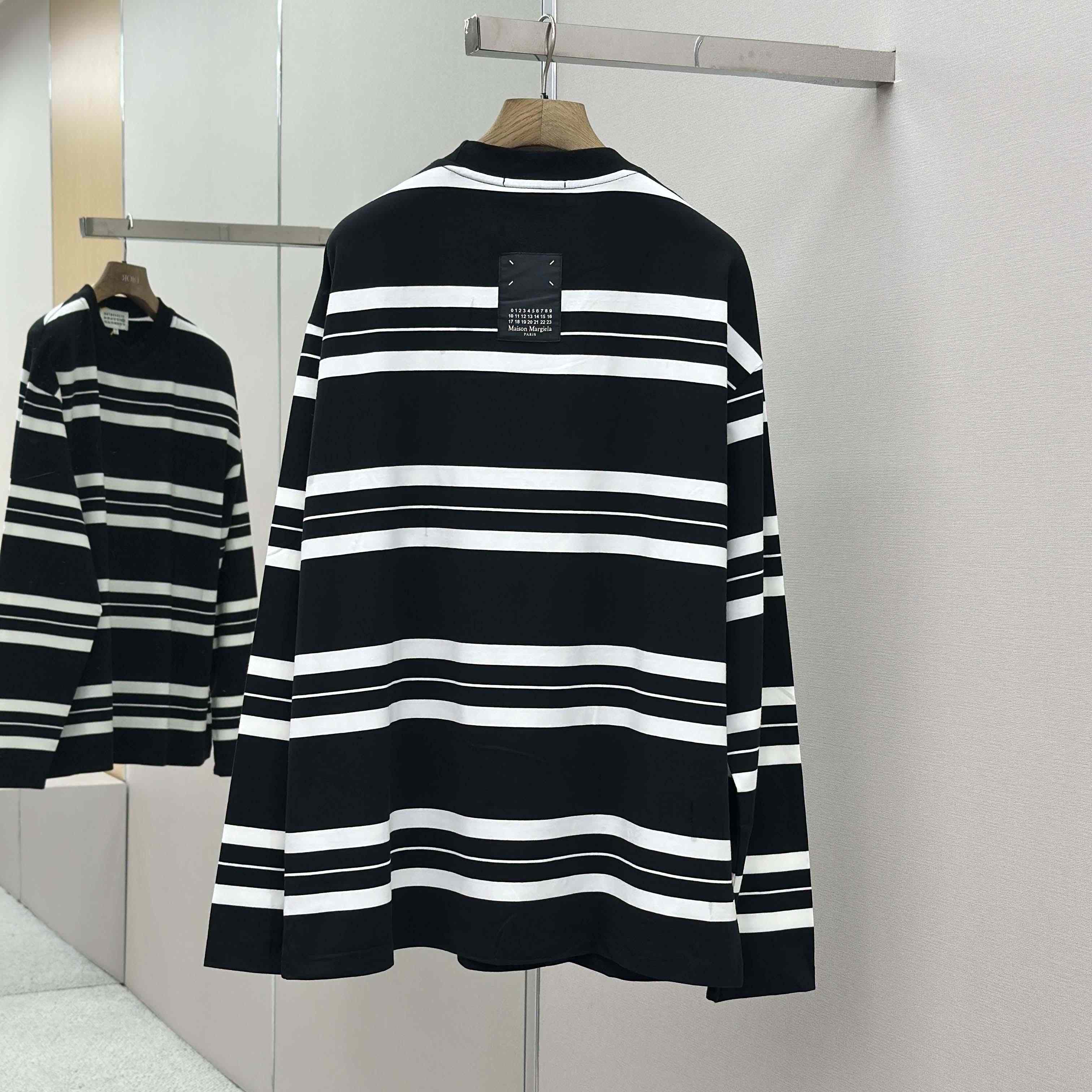 Maison Margiela Striped Long-sleeved - FashionPlug
