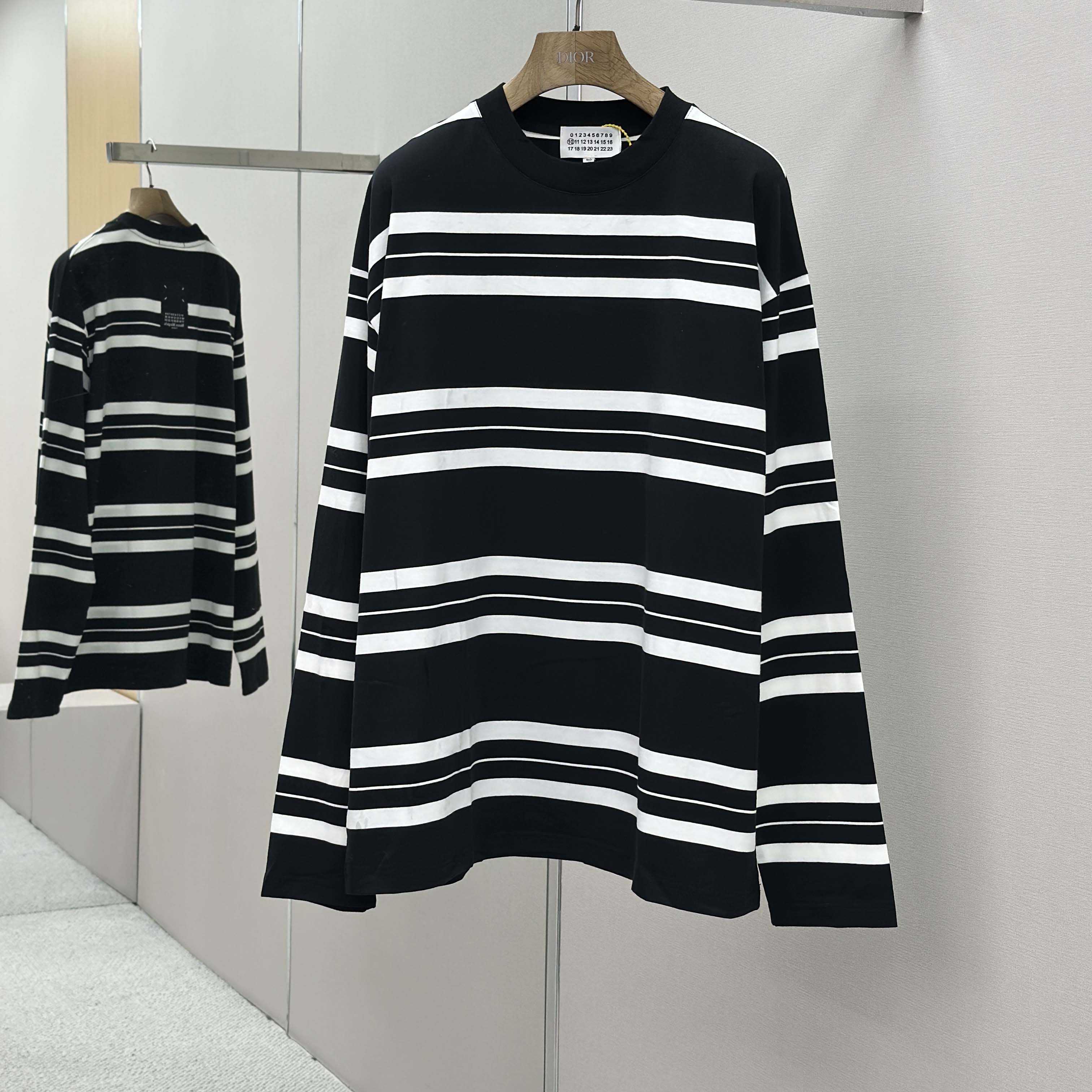 Maison Margiela Striped Long-sleeved - FashionPlug