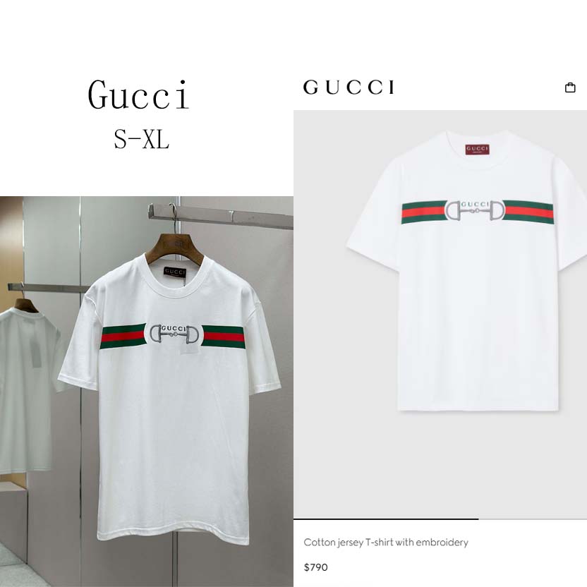 Gucci Cotton Jersey T-shirt With Embroidery - FashionPlug
