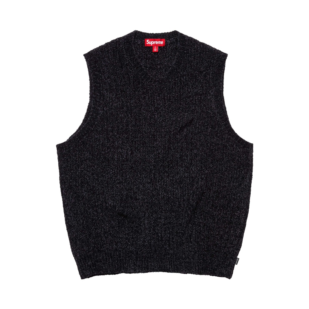 Supreme Chenille Sweater Vest  - FashionPlug