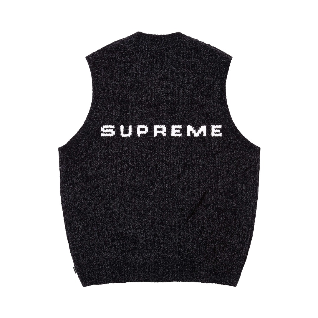 Supreme Chenille Sweater Vest  - FashionPlug