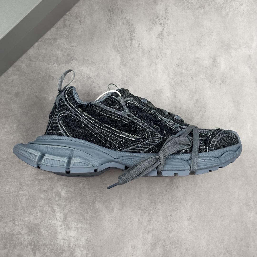 Balenciaga 3XL Distressed Lace-up Sneakers - FashionPlug