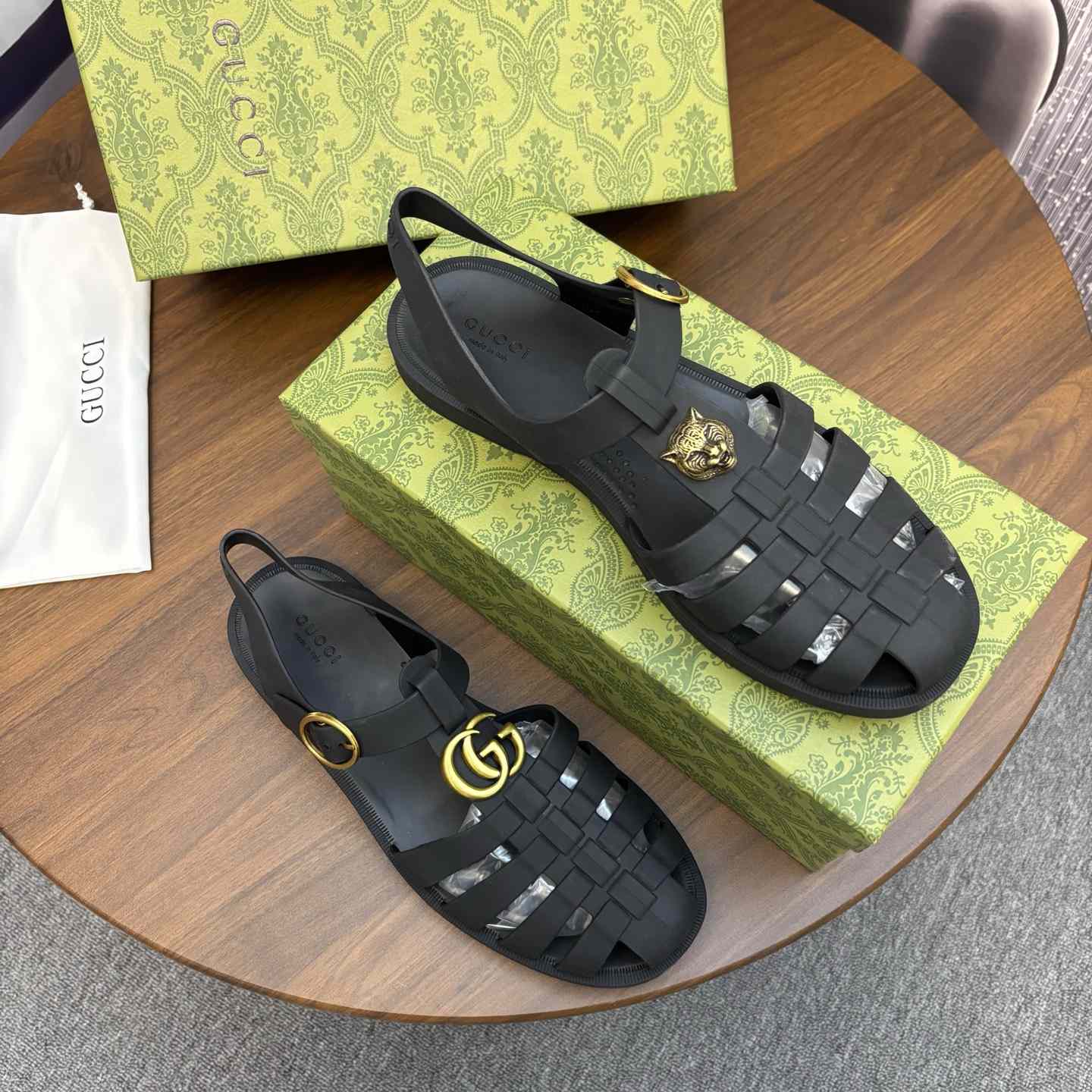 Gucci Sandal With Double G - FashionPlug