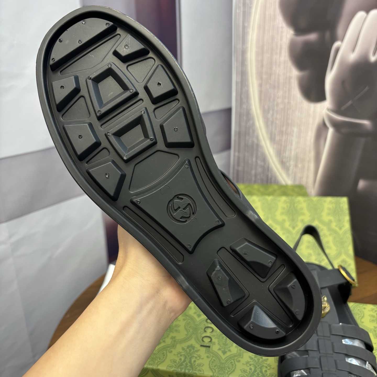 Gucci Sandal With Double G - FashionPlug