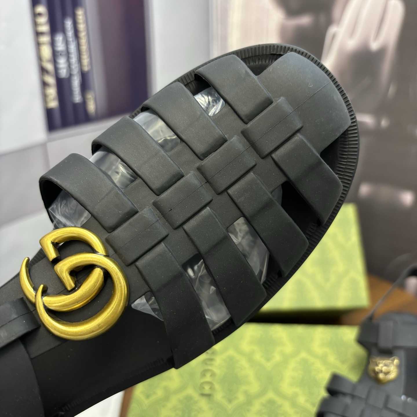 Gucci Sandal With Double G - FashionPlug