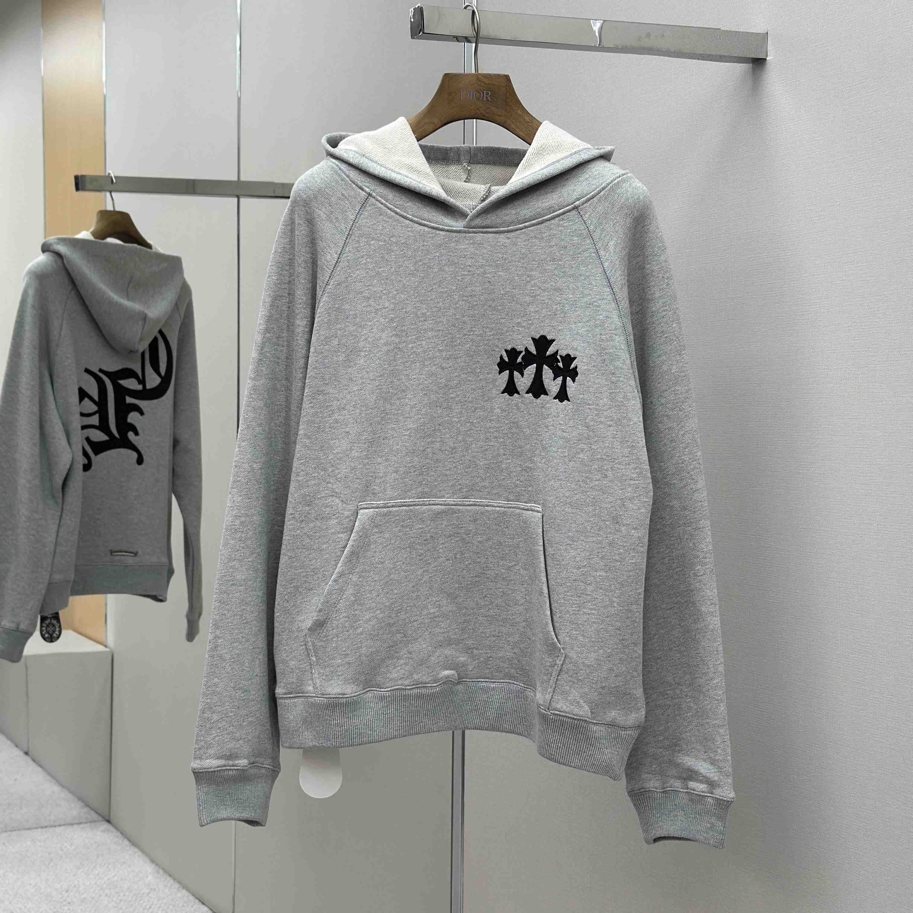 Chrome Heart Cotton Hoodie - FashionPlug