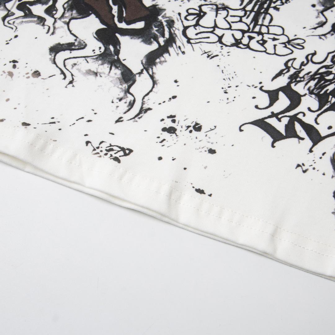 Hellstar Graffiti Long-Sleeve 'White' - FashionPlug