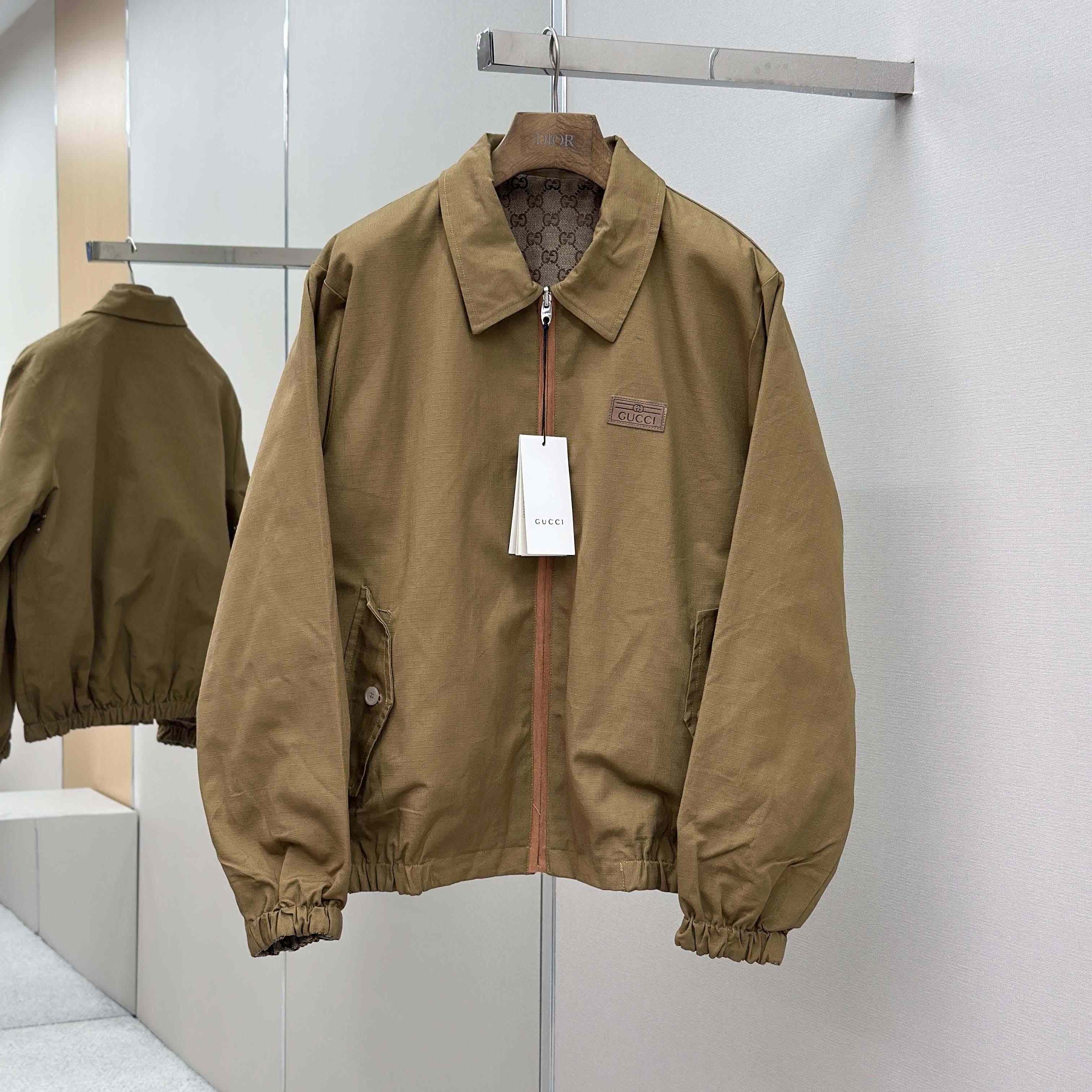 Gucci Reversible GG Jacket - FashionPlug