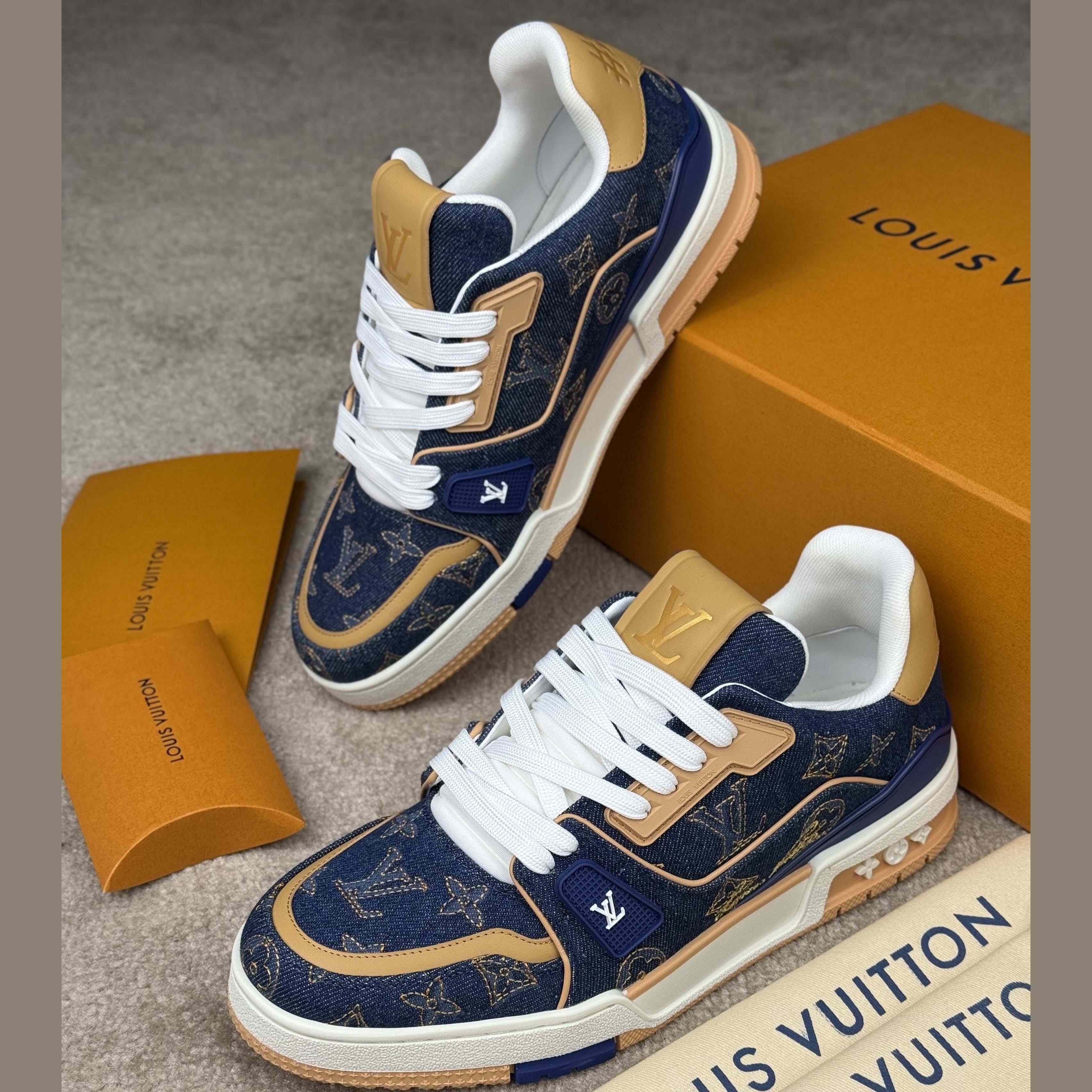 Louis Vuitton LV Trainer Sneaker    - FashionPlug