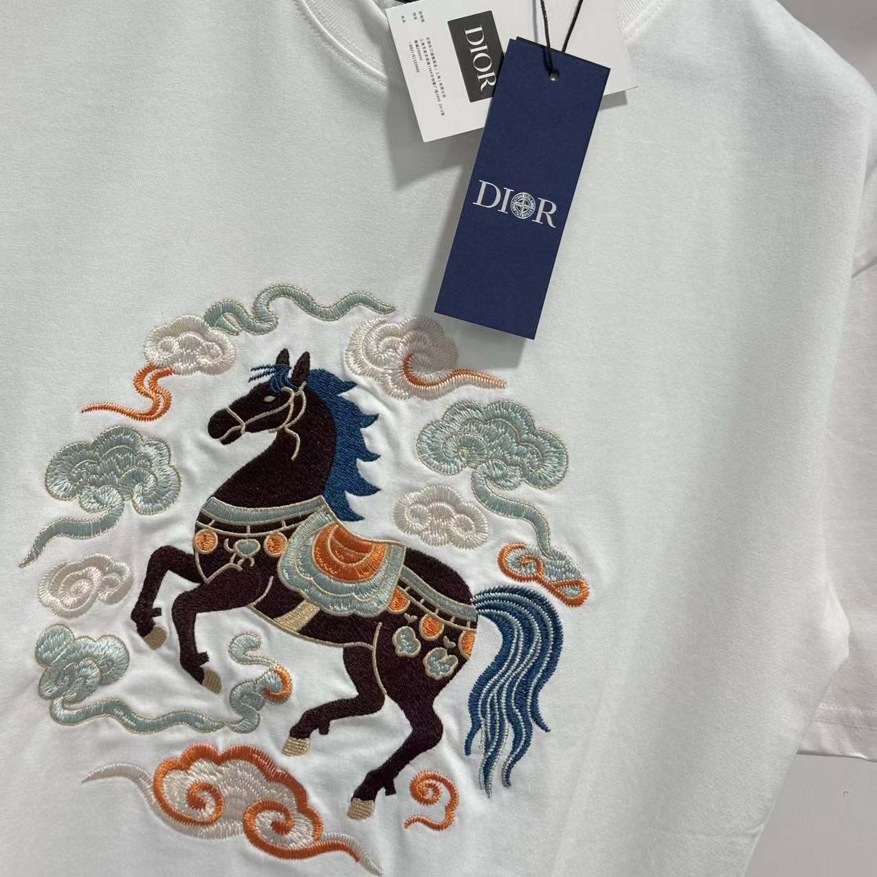 Dior T-shirt, relaxed-fit - FashionPlug