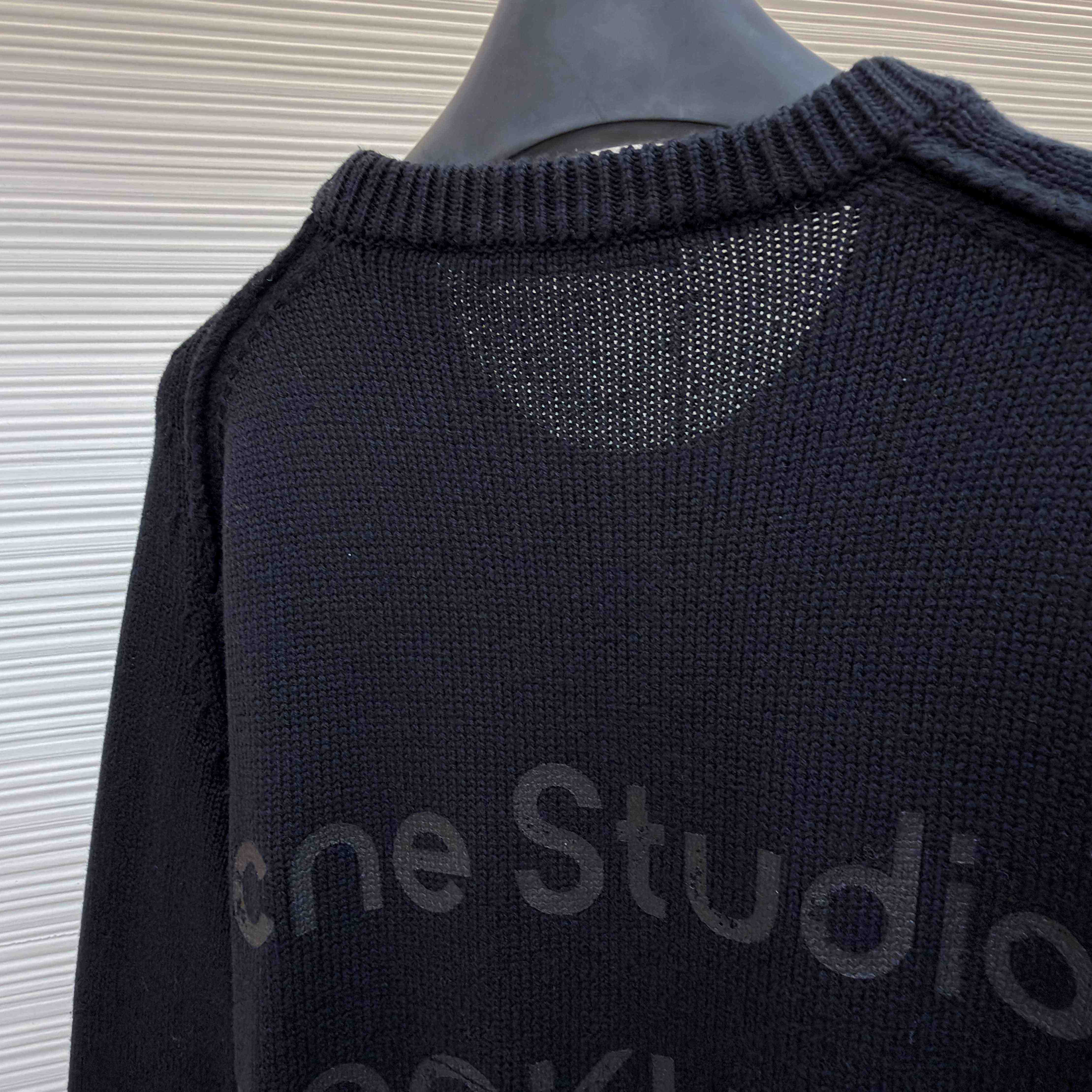 Acne Studios Wool Logo Jumper - FashionPlug
