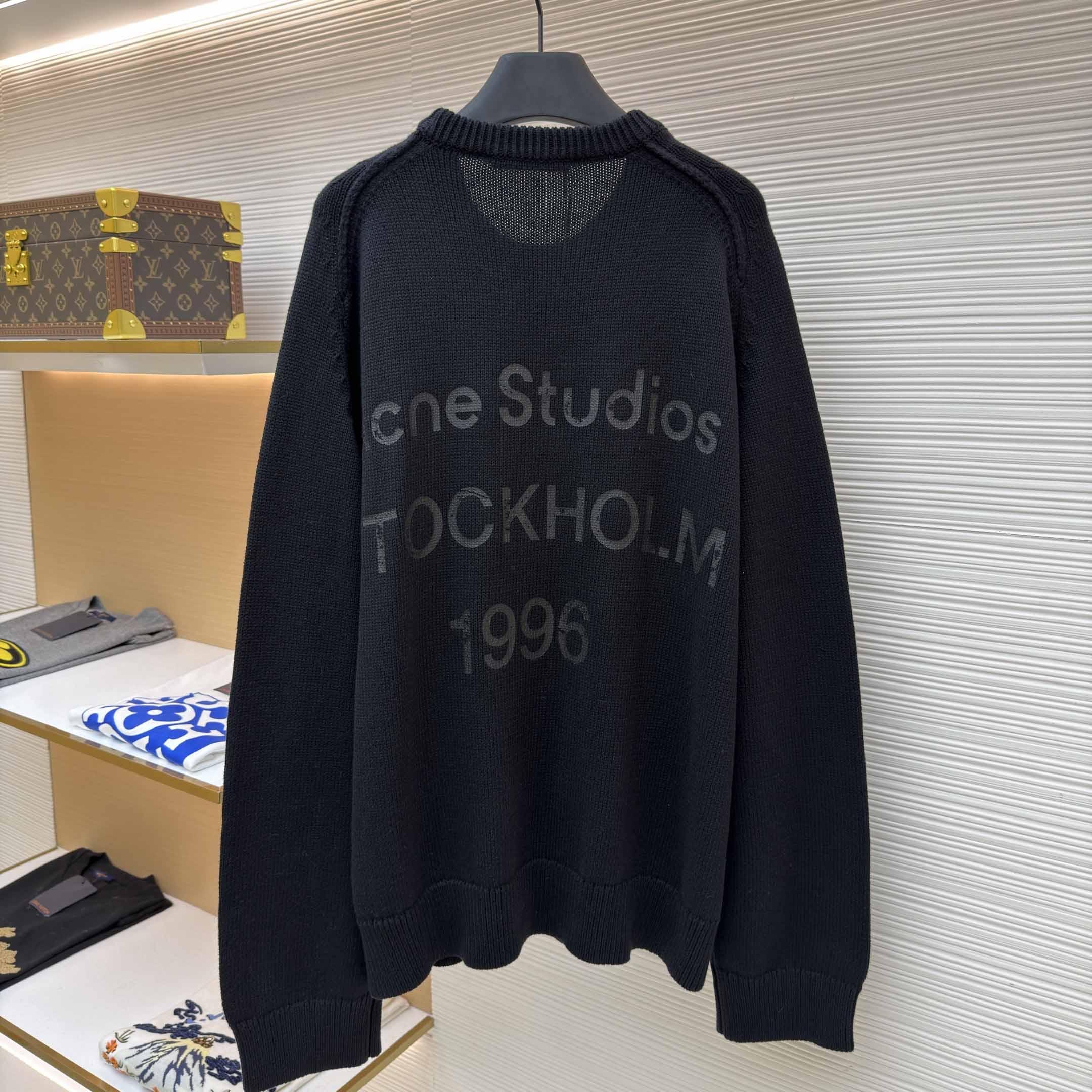 Acne Studios Wool Logo Jumper - FashionPlug