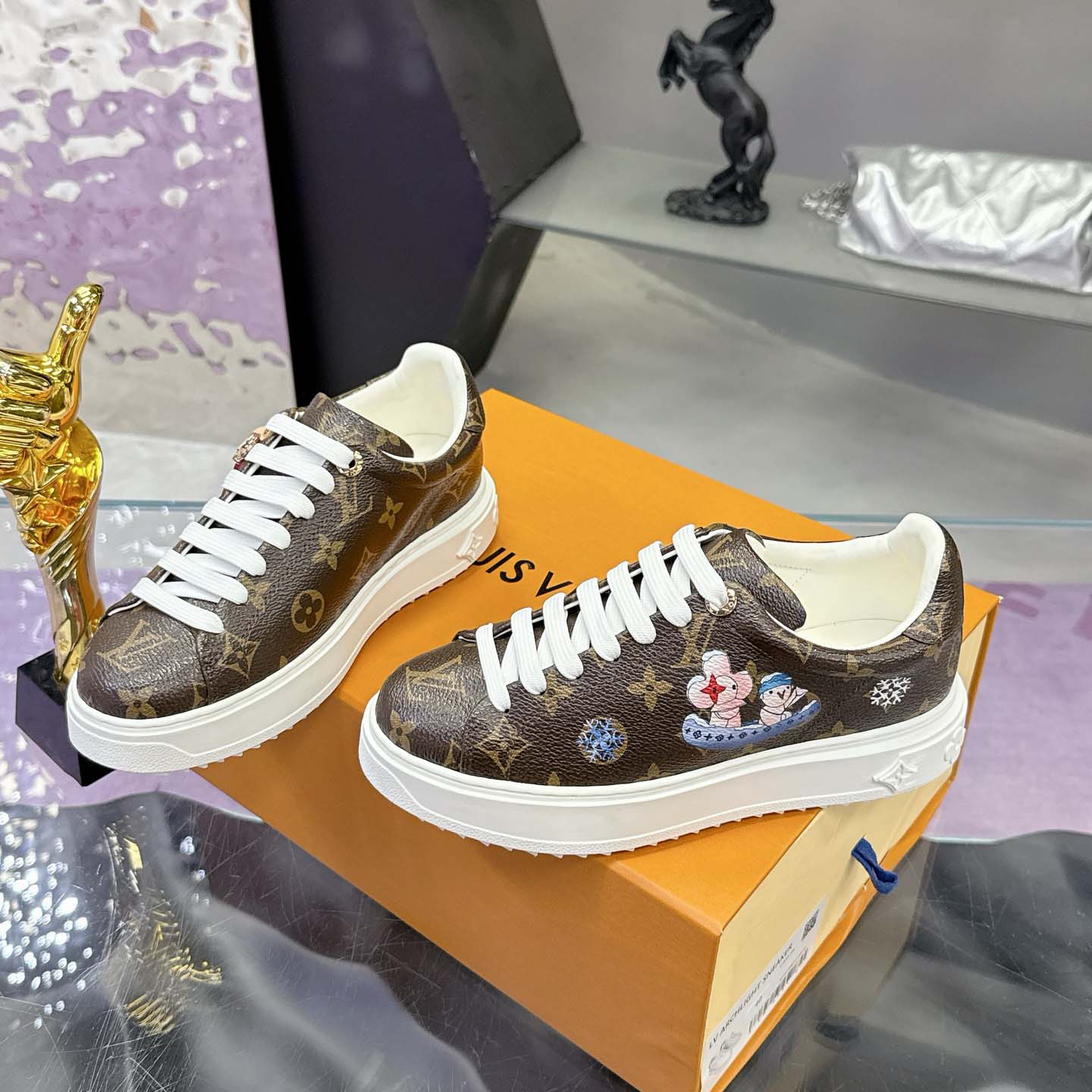 Louis Vuitton Time Out Sneaker    - FashionPlug