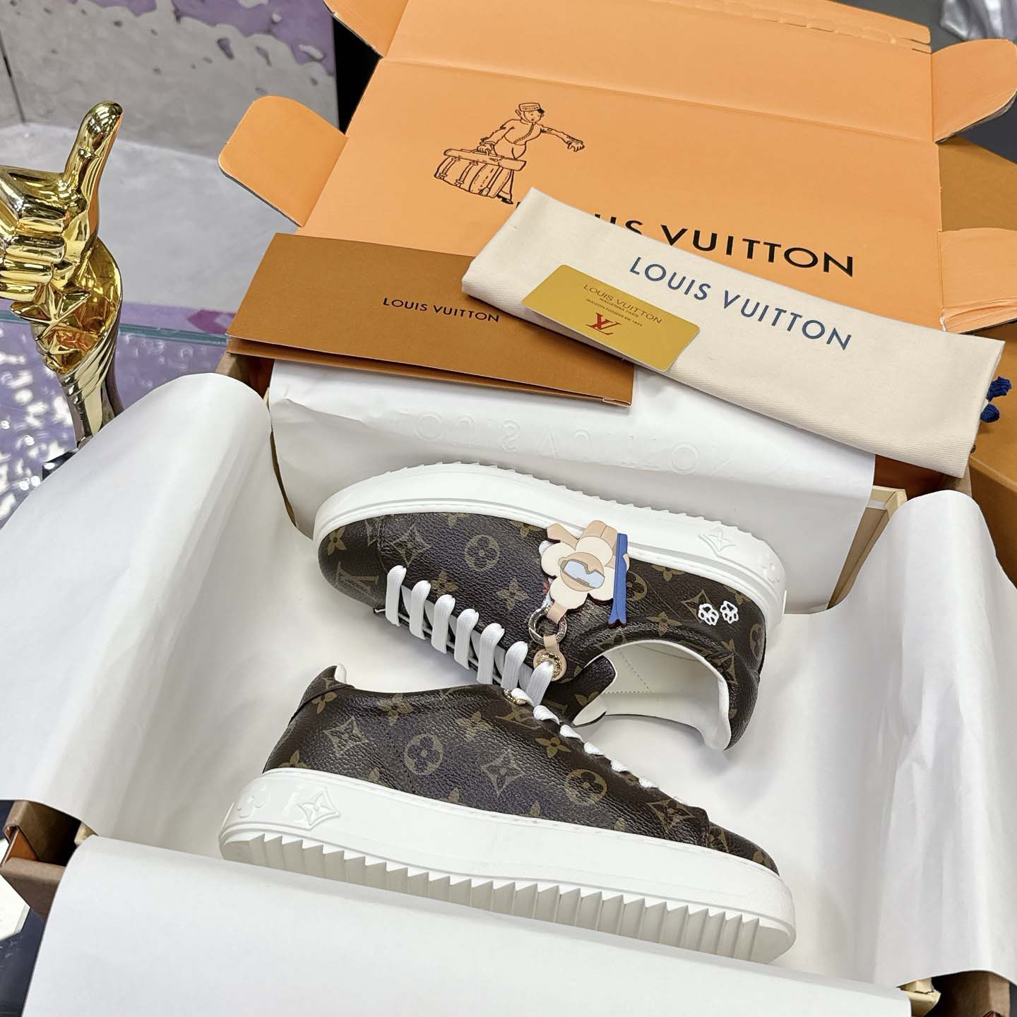 Louis Vuitton Time Out Sneaker    - FashionPlug