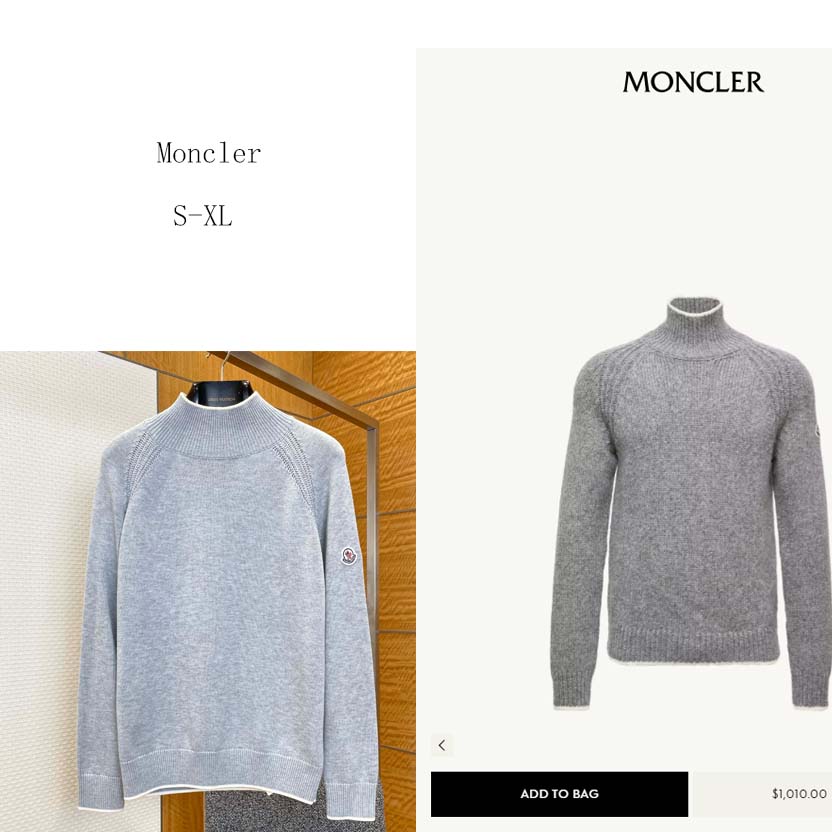 Moncler Alpaca & Wool Blend Turtleneck Sweater - FashionPlug
