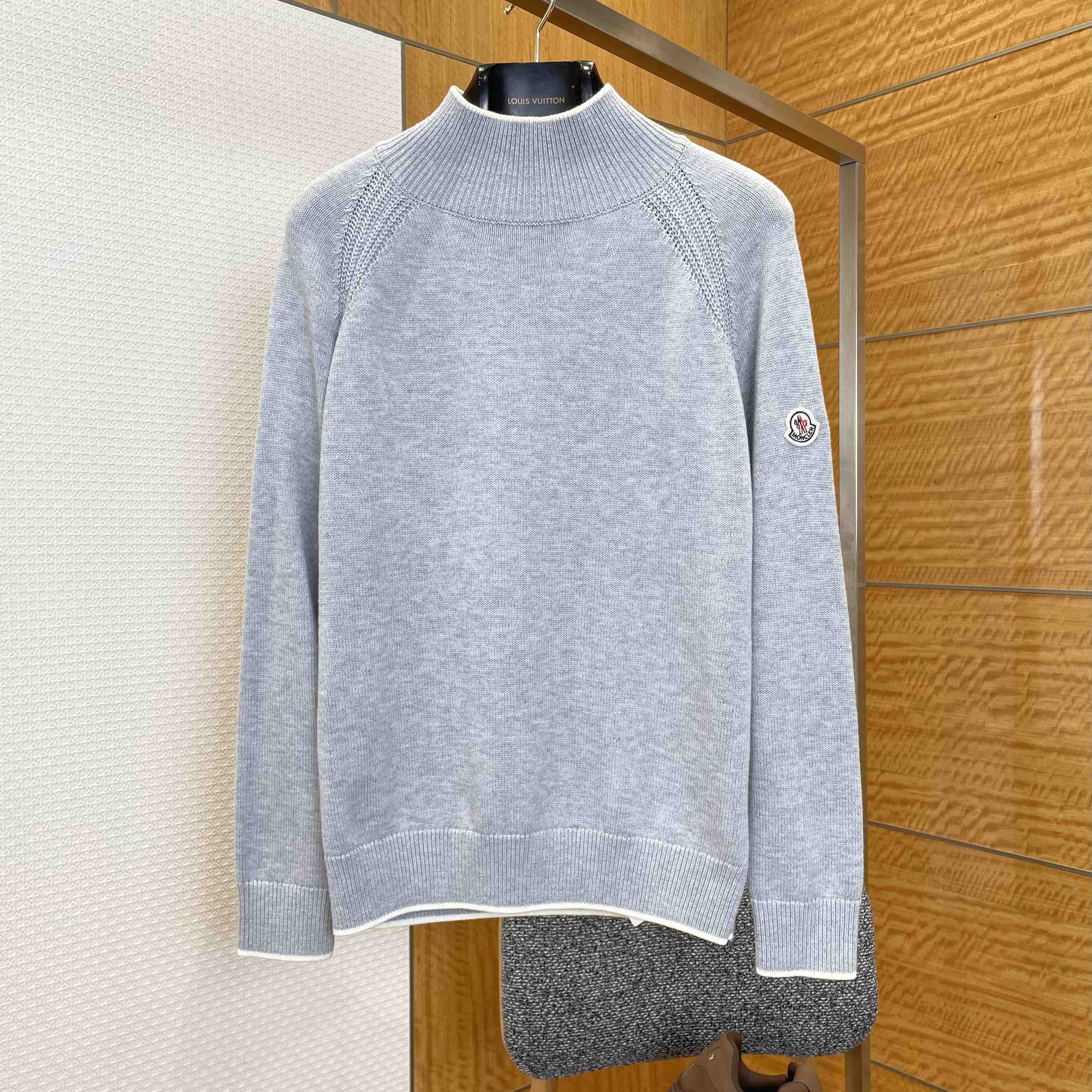 Moncler Alpaca & Wool Blend Turtleneck Sweater - FashionPlug