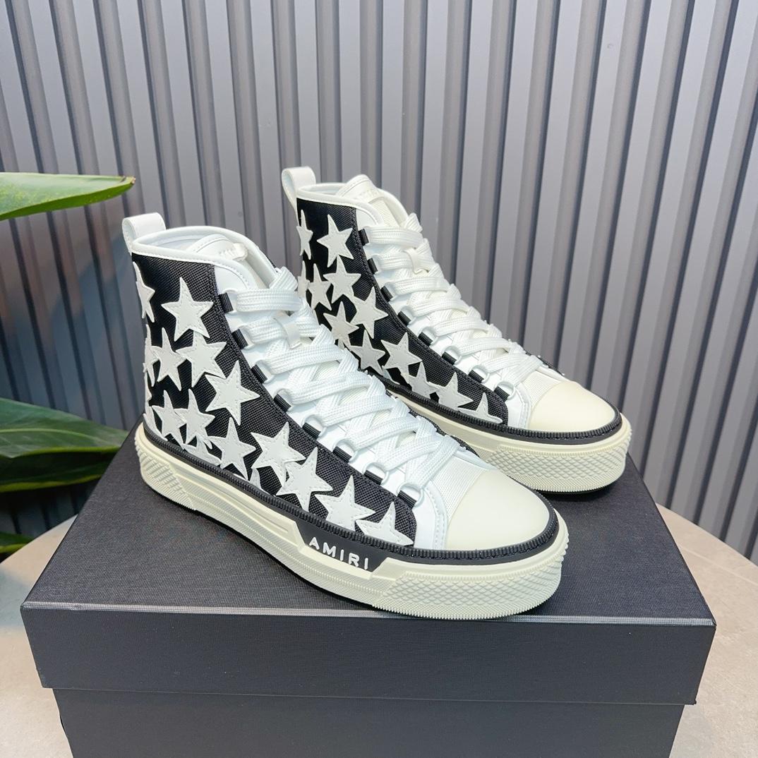 Amiri Stars High-top Sneakers - FashionPlug