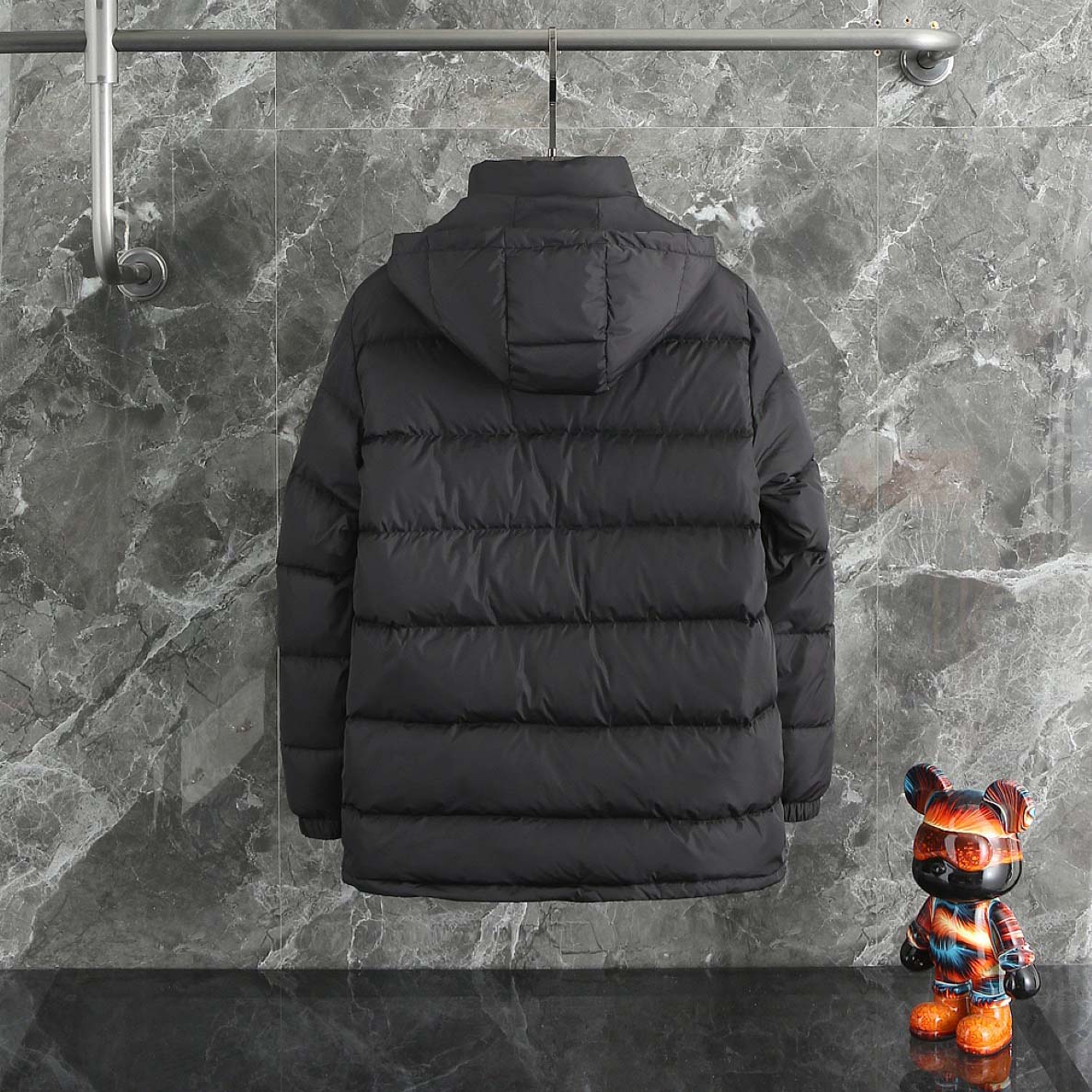 Prada Re-Nylon Hooded Down Jacket - FashionPlug