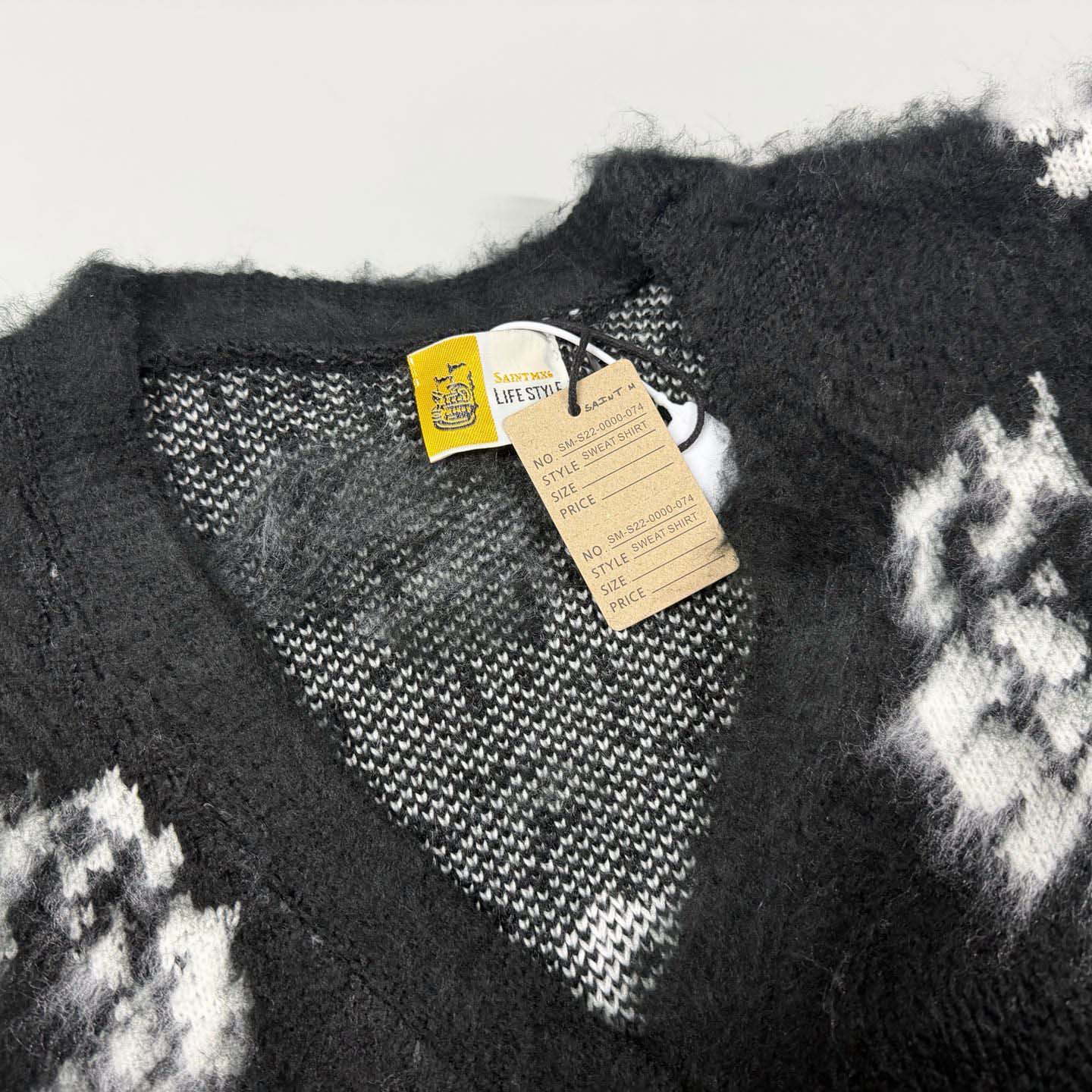 Denim Tears x SAINT MXXXXXX Floral Cardigan - FashionPlug