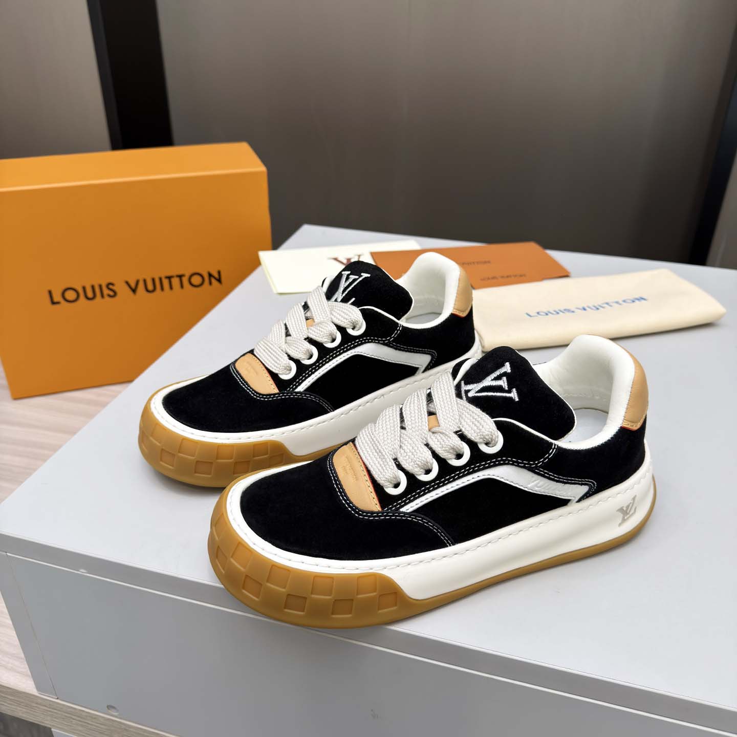 Louis Vuitton LV Tilted Sneaker  - FashionPlug