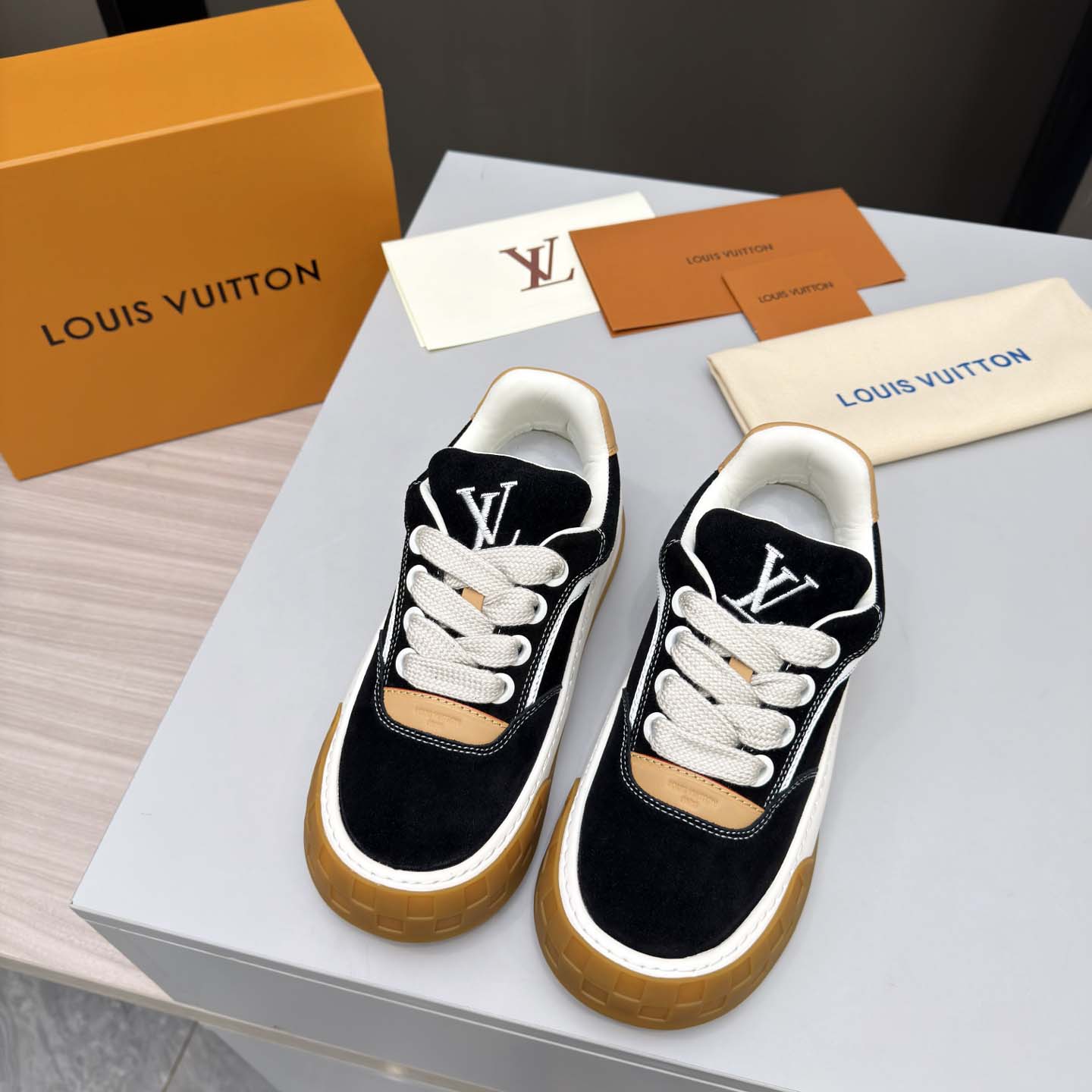 Louis Vuitton LV Tilted Sneaker  - FashionPlug