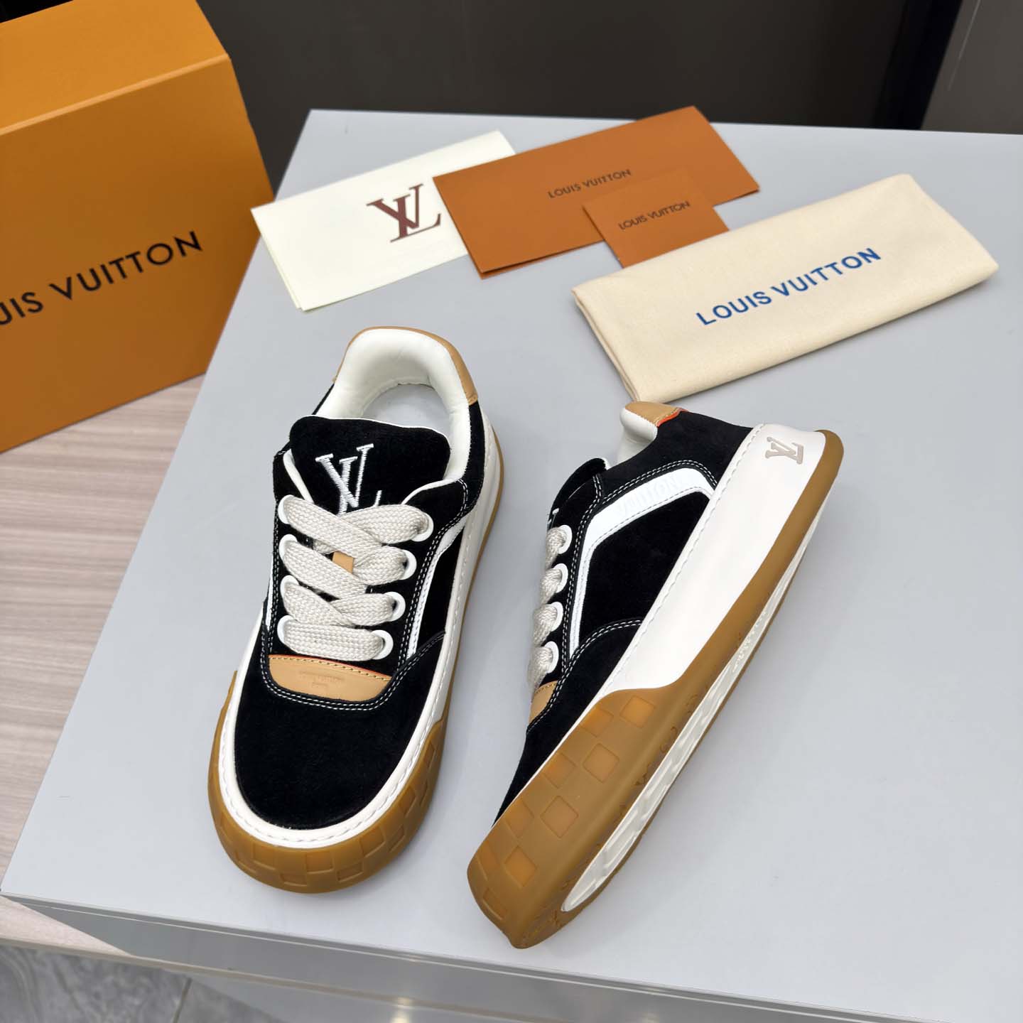 Louis Vuitton LV Tilted Sneaker  - FashionPlug