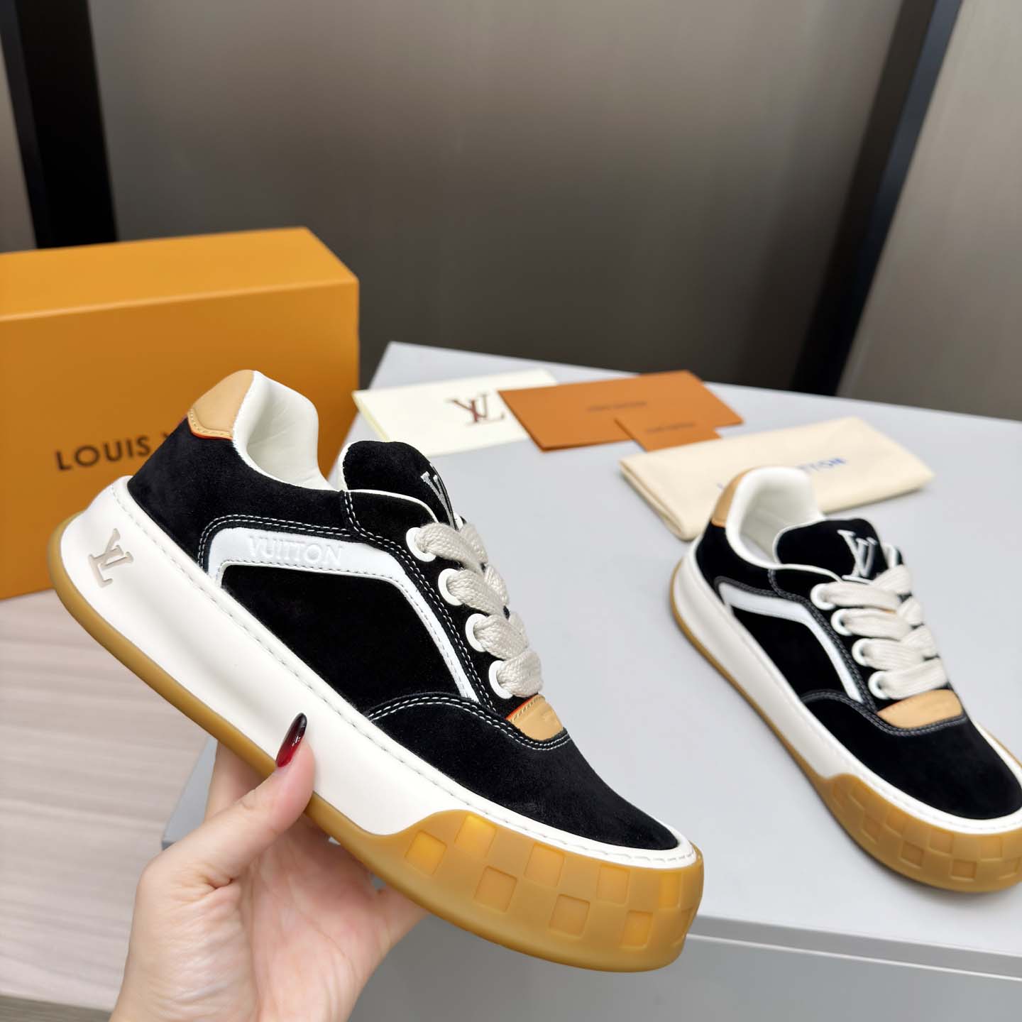 Louis Vuitton LV Tilted Sneaker  - FashionPlug
