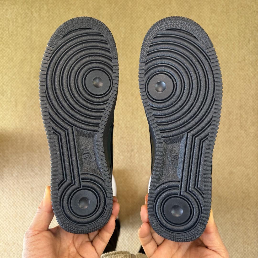 NIKE Air Force 1 Low Black/Dark Green CJ9179-001  - FashionPlug