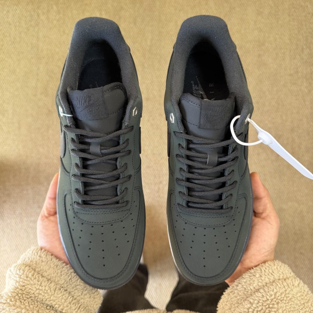 NIKE Air Force 1 Low Black/Dark Green CJ9179-001  - FashionPlug