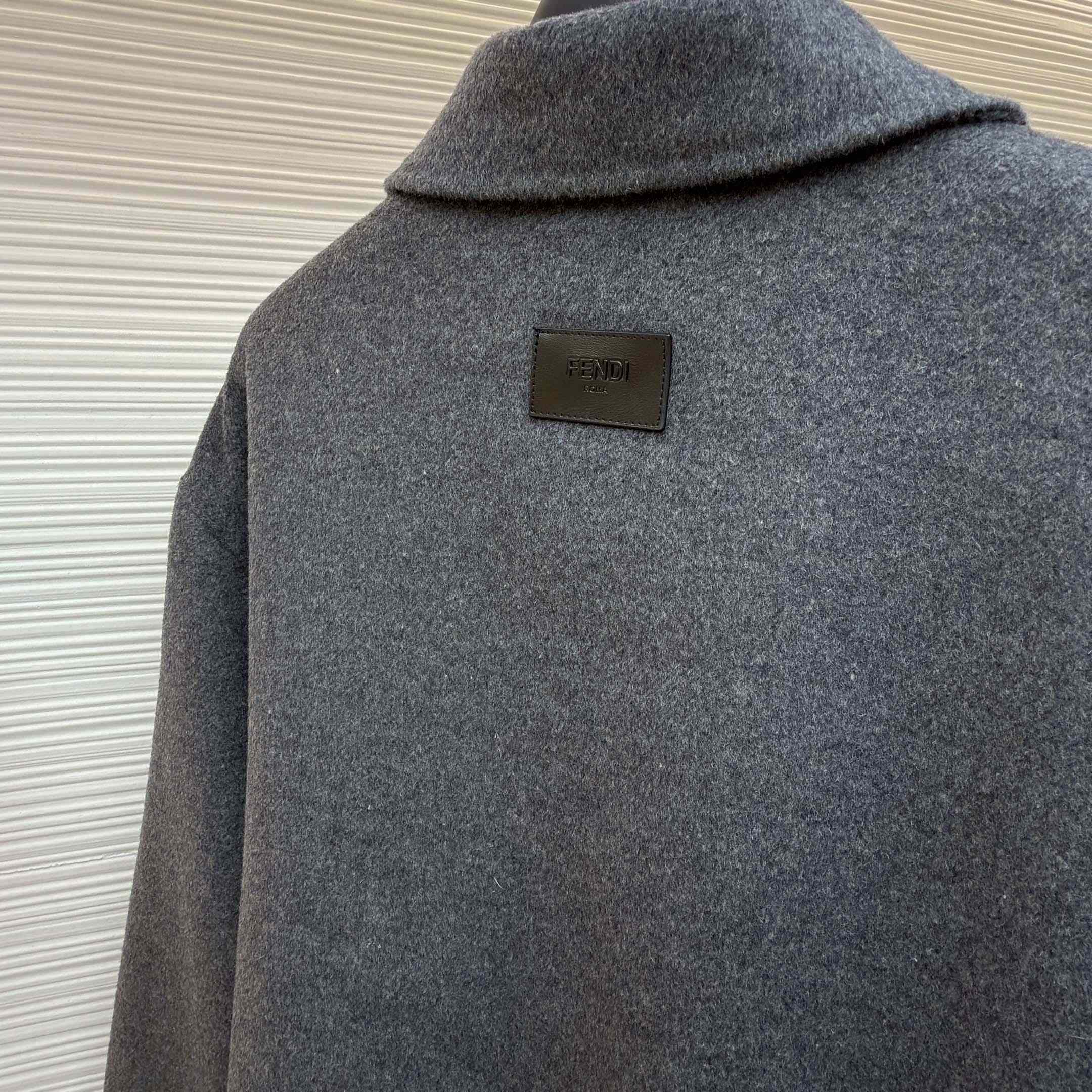 Fendi Gray Wool Blouson - FashionPlug