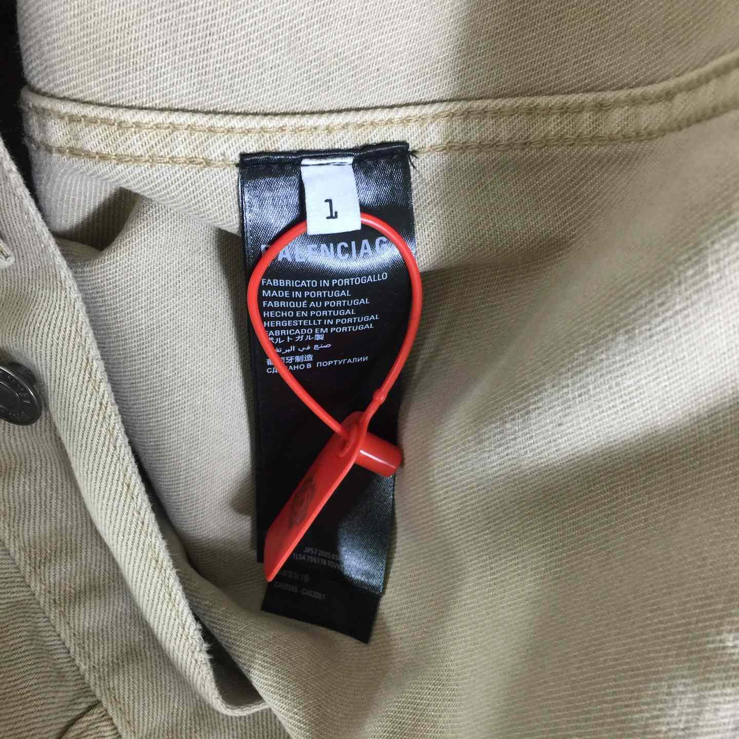 Balenciaga Logo-print Denim Jacket - FashionPlug