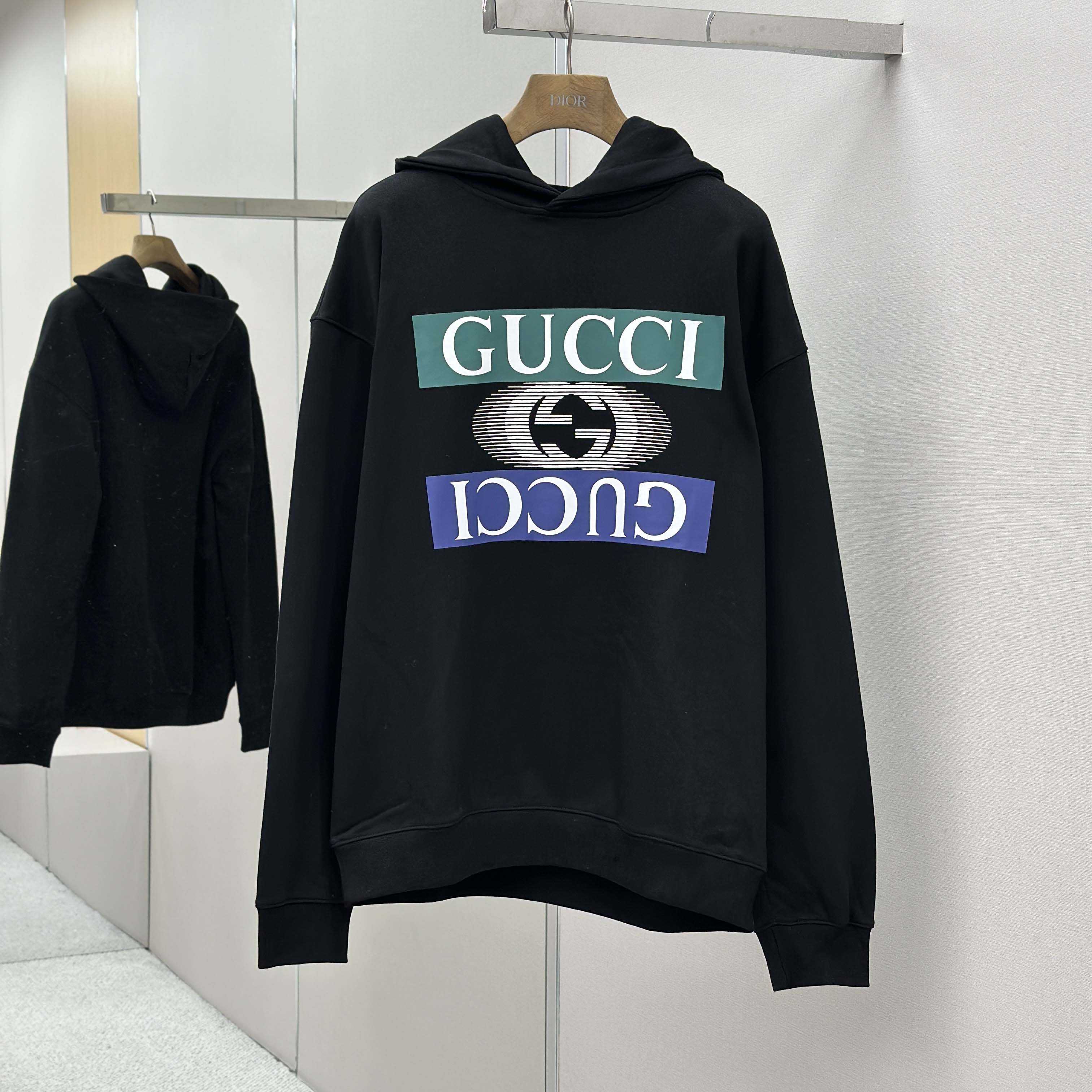 Gucci Interlocking G-logo Hoodie - FashionPlug