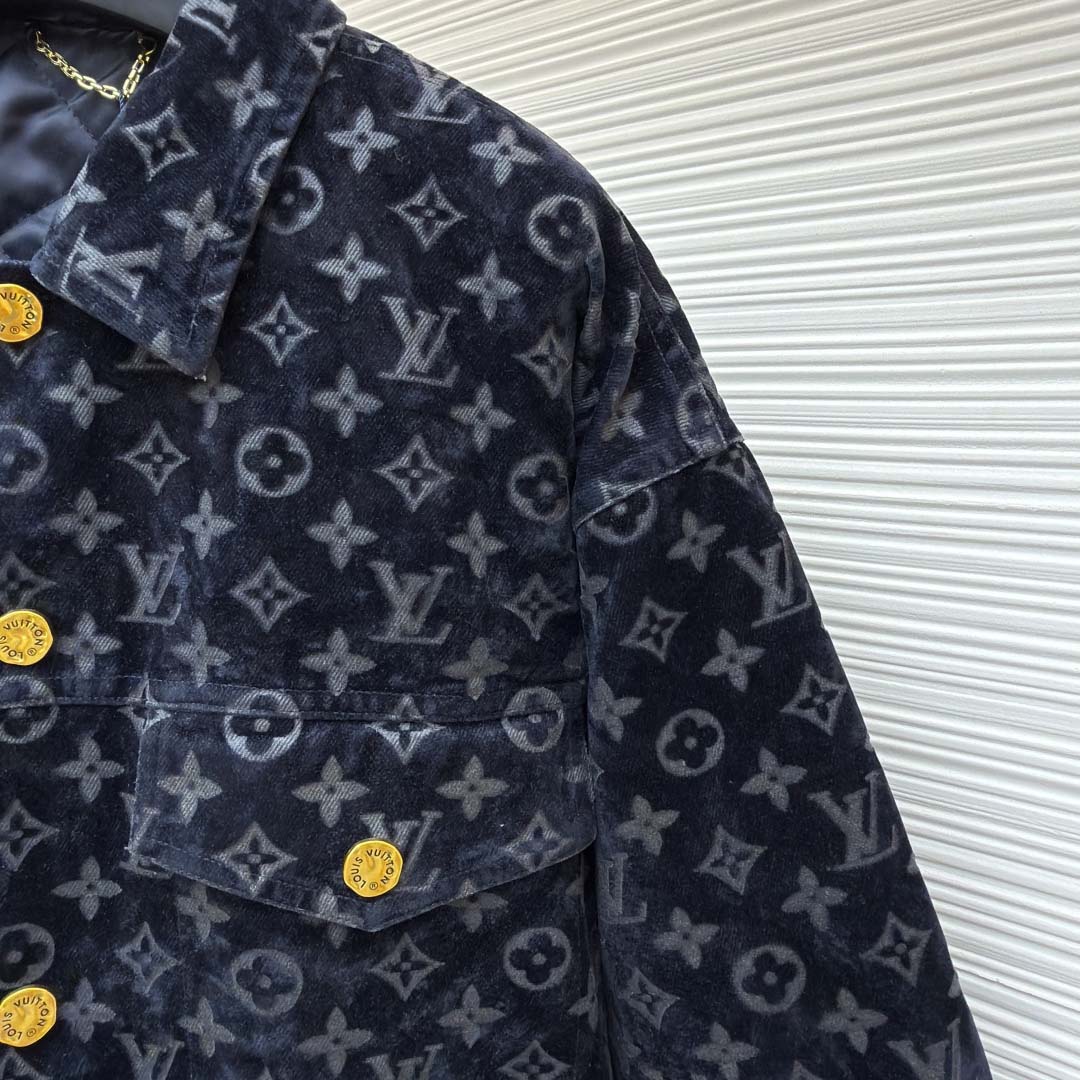 Louis Vuitton Monogram Bleached Denim Jacket - FashionPlug