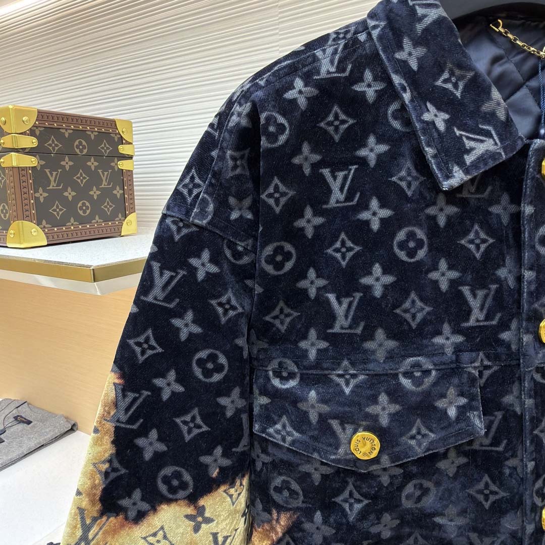 Louis Vuitton Monogram Bleached Denim Jacket - FashionPlug