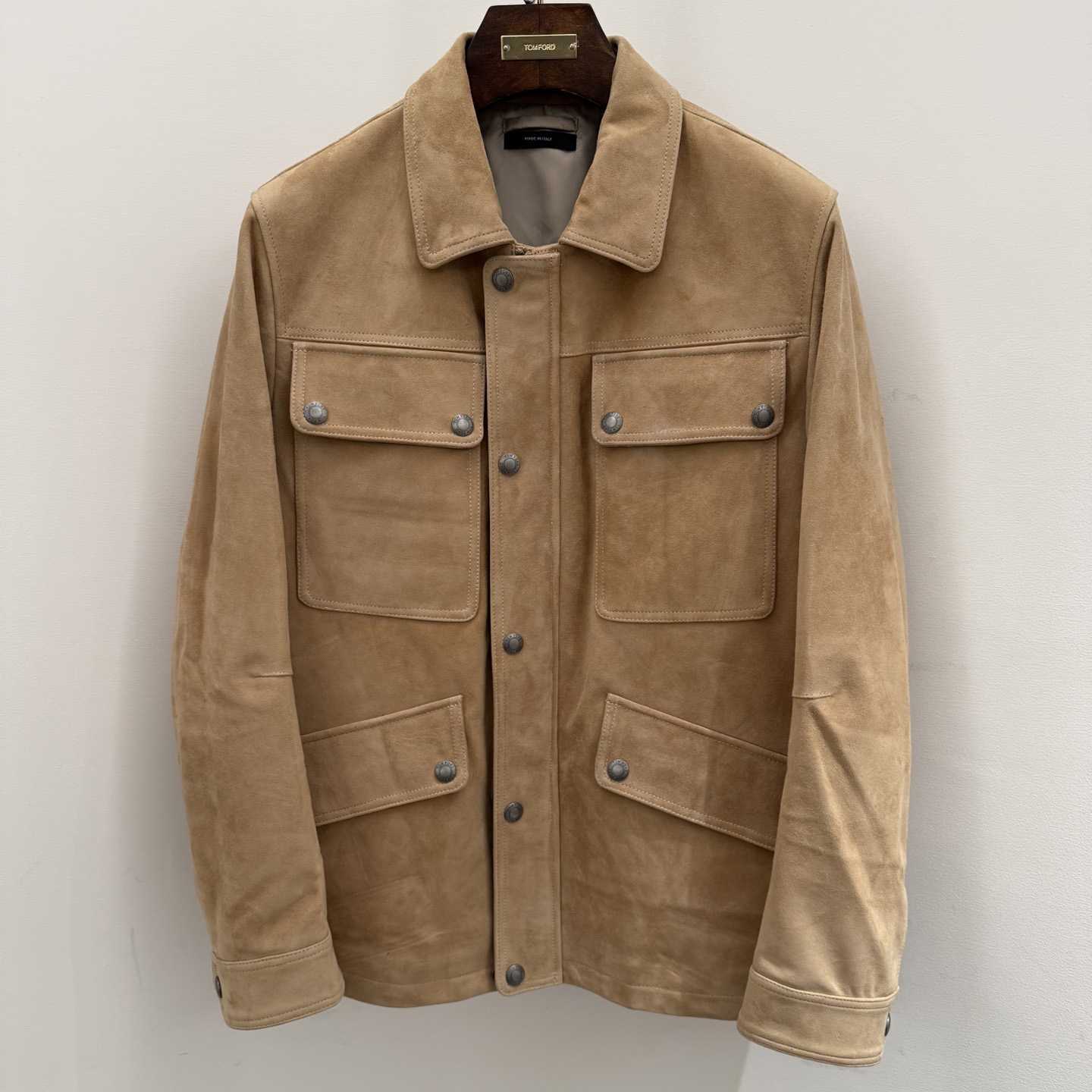 Tom Ford Men's Suede Motor Jacket - FashionPlug